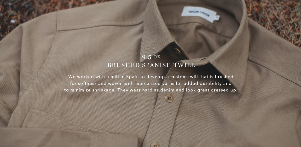 Khaki Twill Highlands Shirt - Image 10