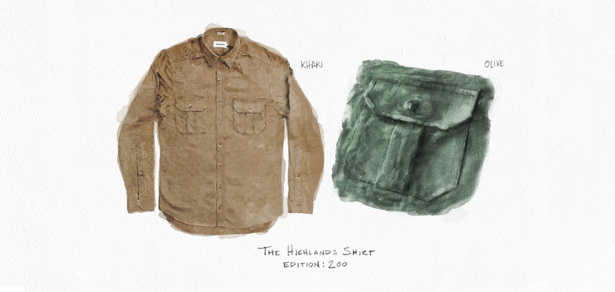 Khaki Twill Highlands Shirt - Image 9
