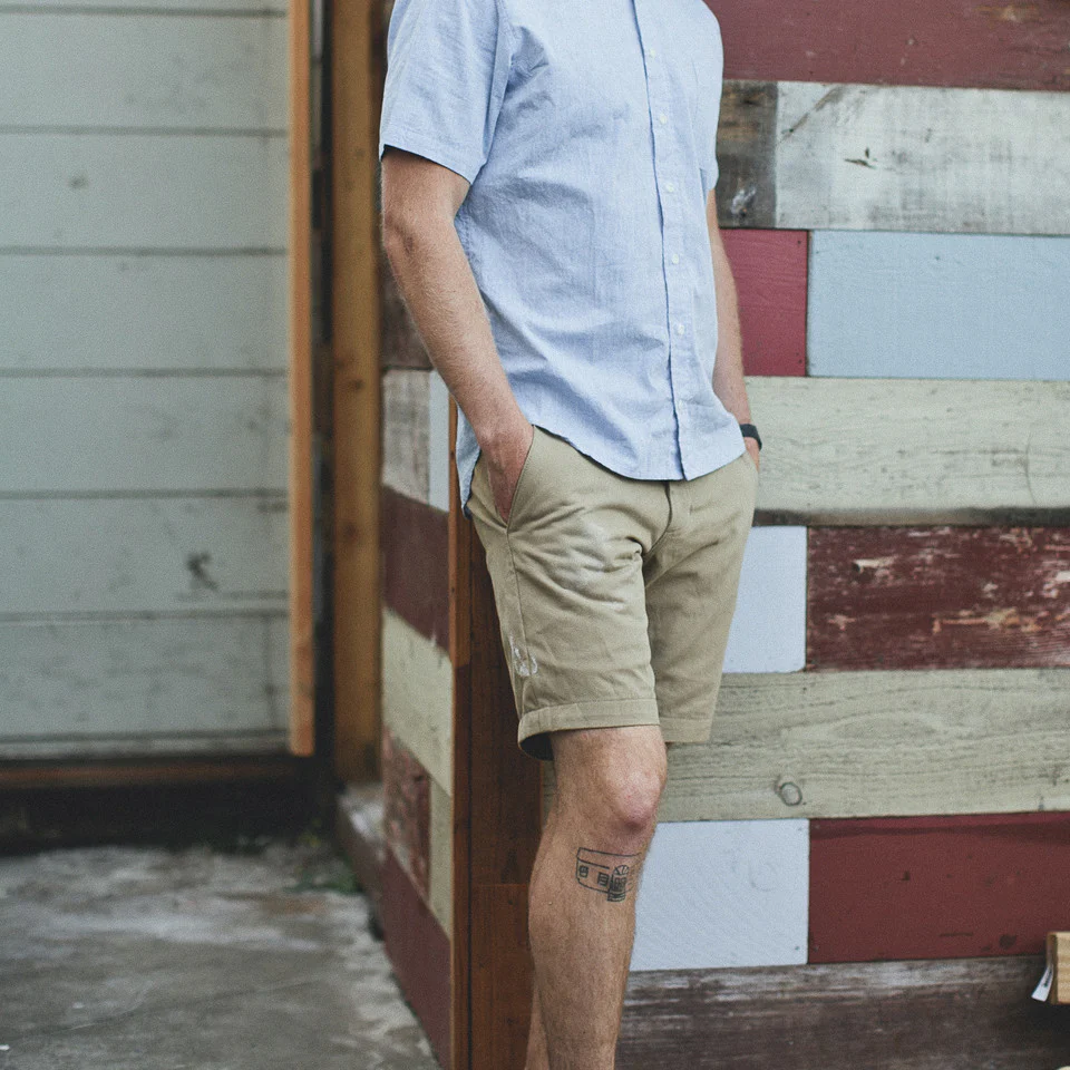 Traveler Shorts in Khaki Twill - Image 5