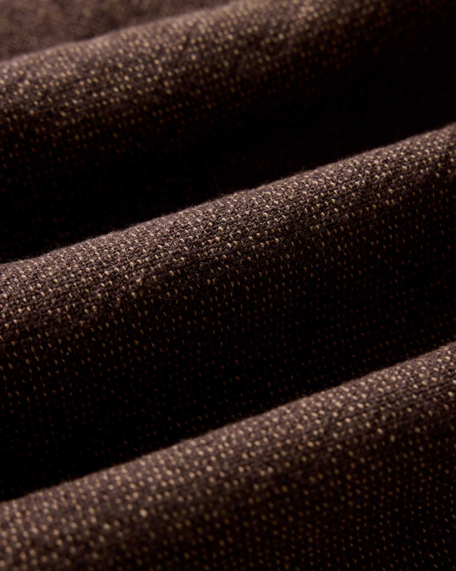 The Ledge Shirt in Black Coffee Linen Tweed - Image 10