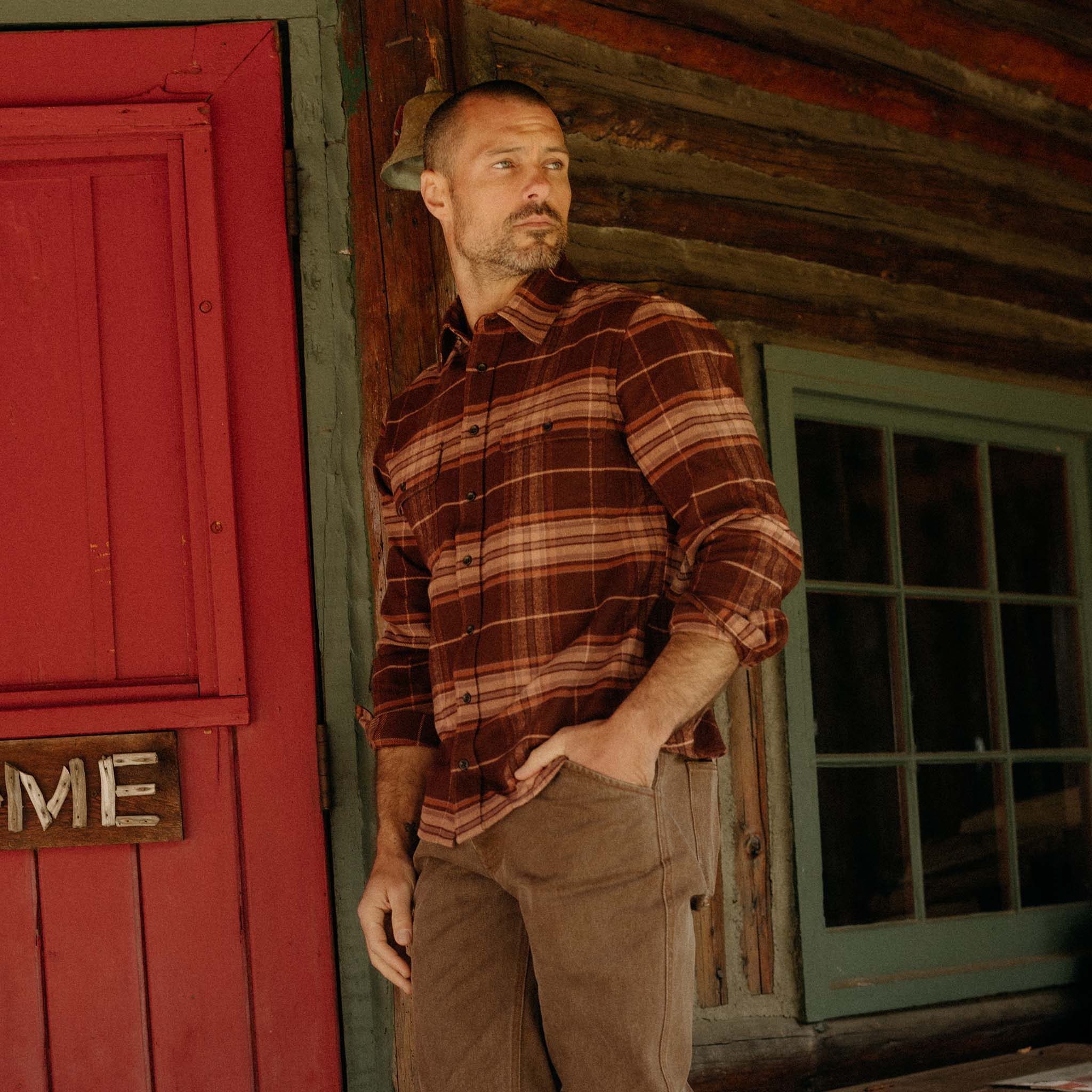 The Ledge Shirt in Chestnut Plaid - Image 2