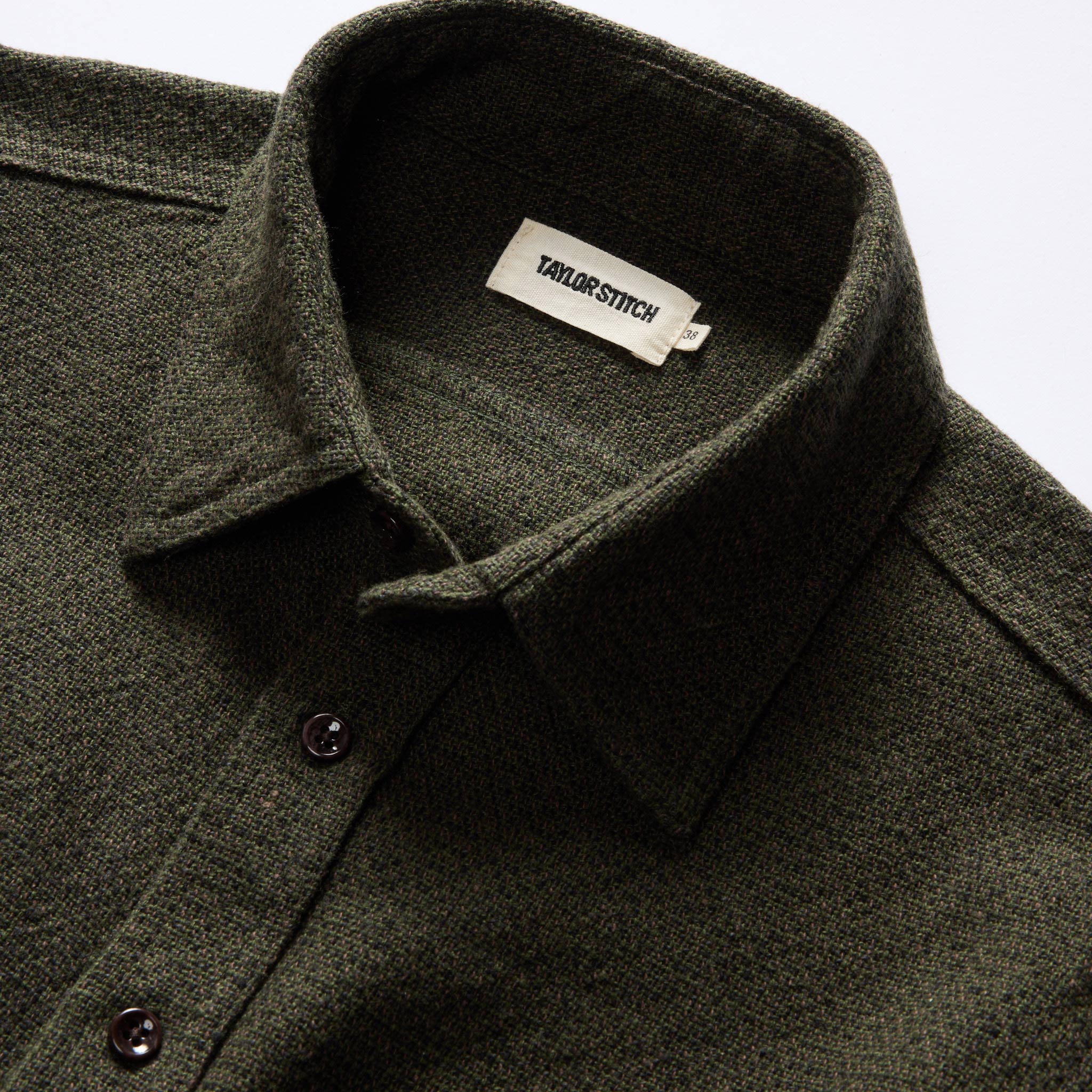 The Ledge Shirt in Dark Forest Linen Tweed - Image 7