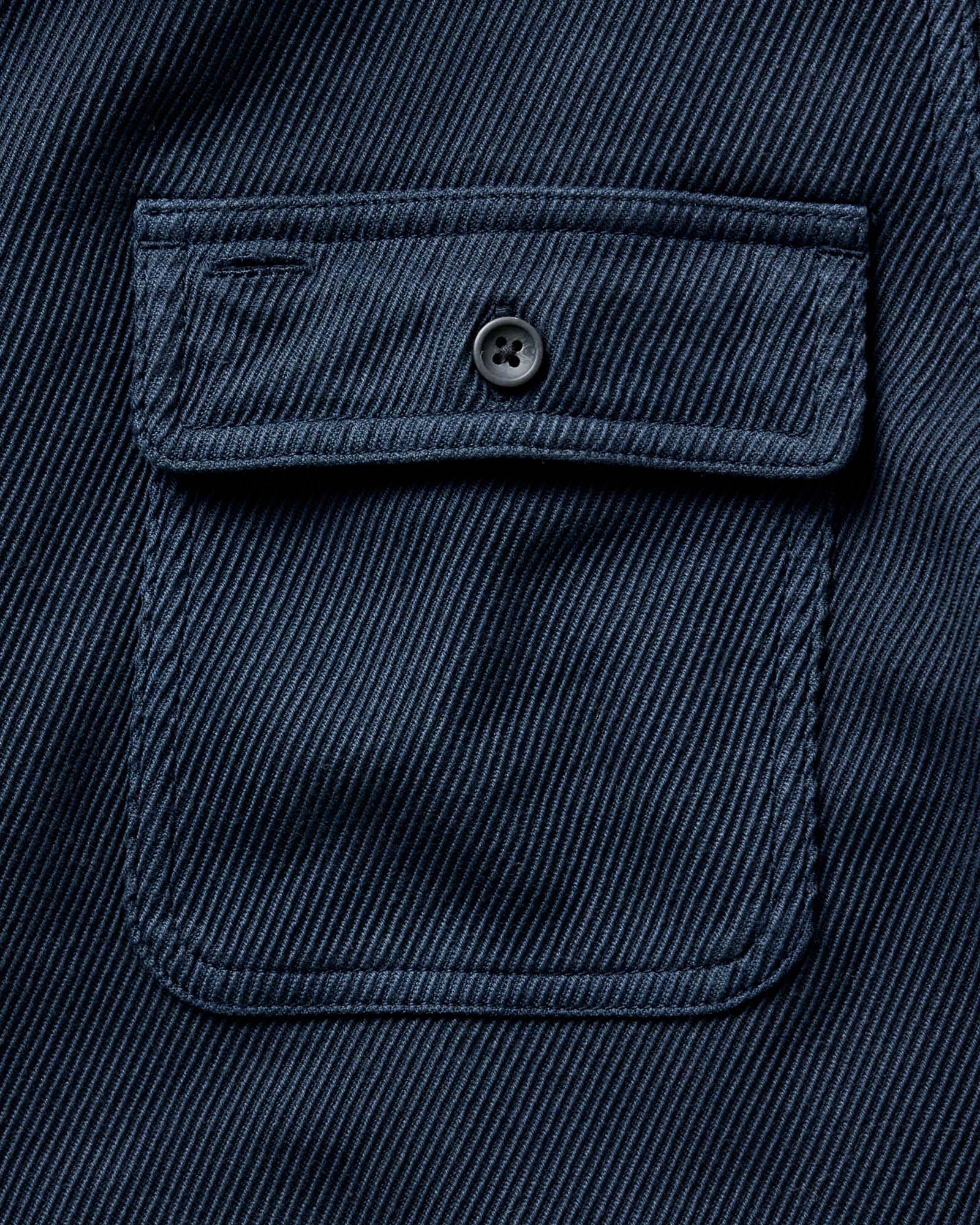 The Ledge Shirt in Dark Navy Twill - Image 6