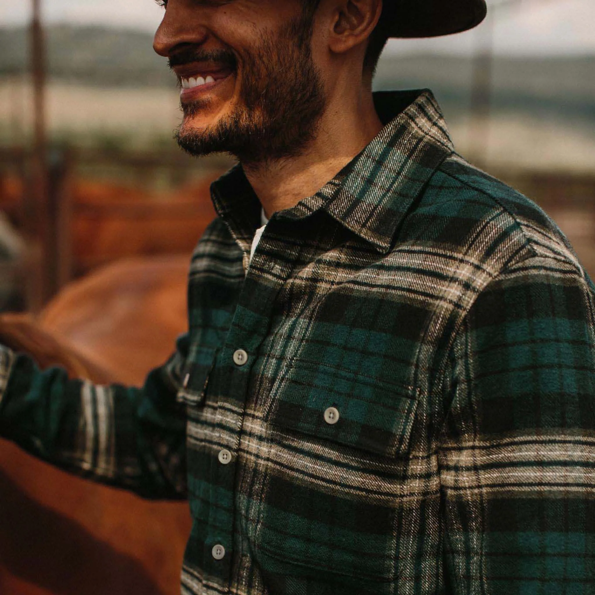The Ledge Shirt in Deep Sea Plaid - Image 3