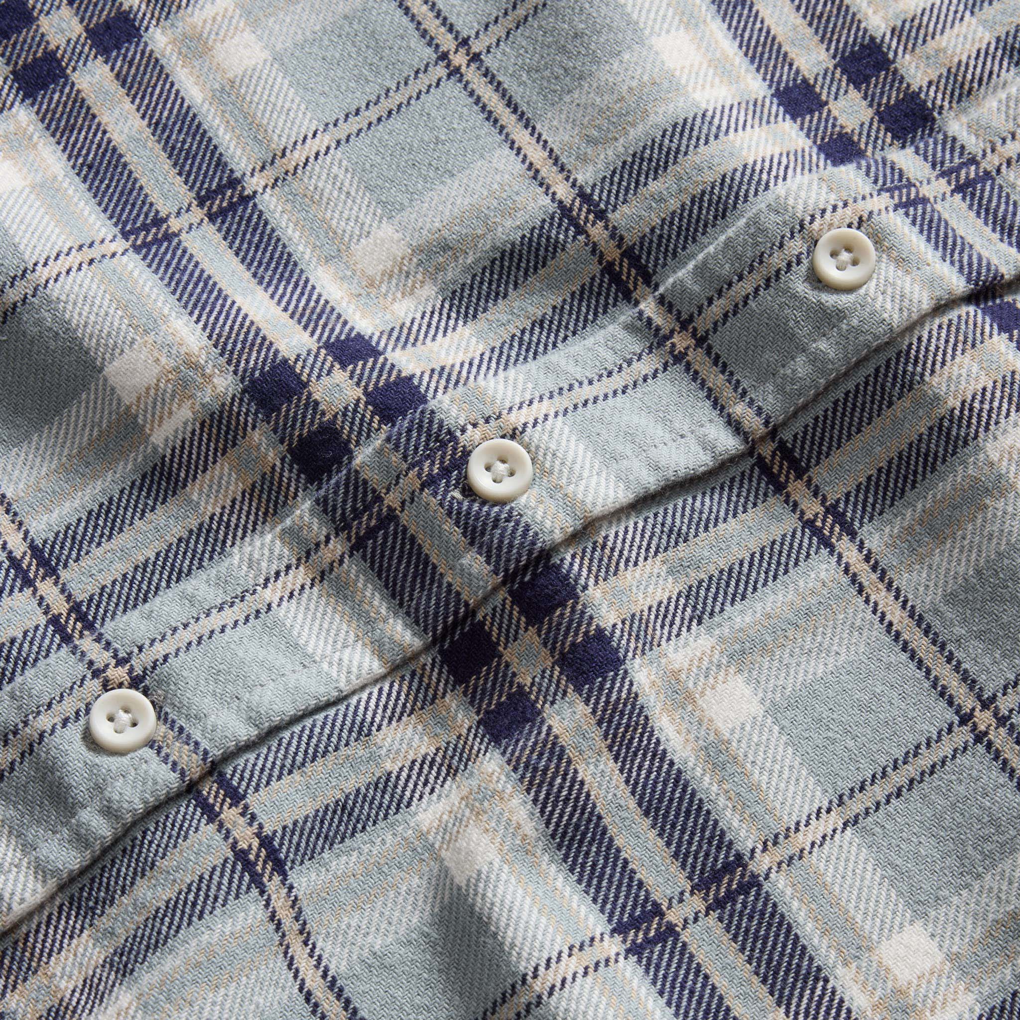 The Ledge Shirt in Faded Blue Plaid - Image 7
