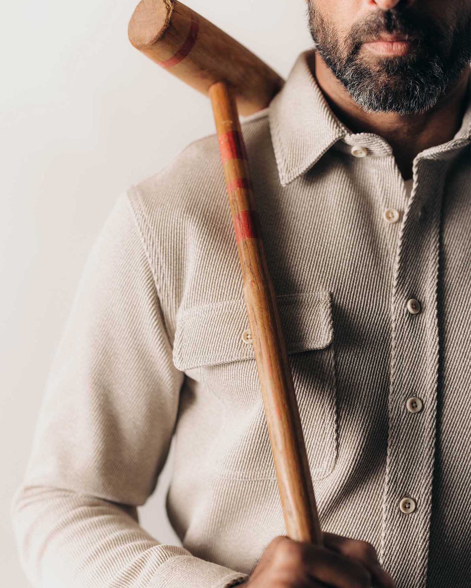 The Ledge Shirt in Flax Twill - Image 5