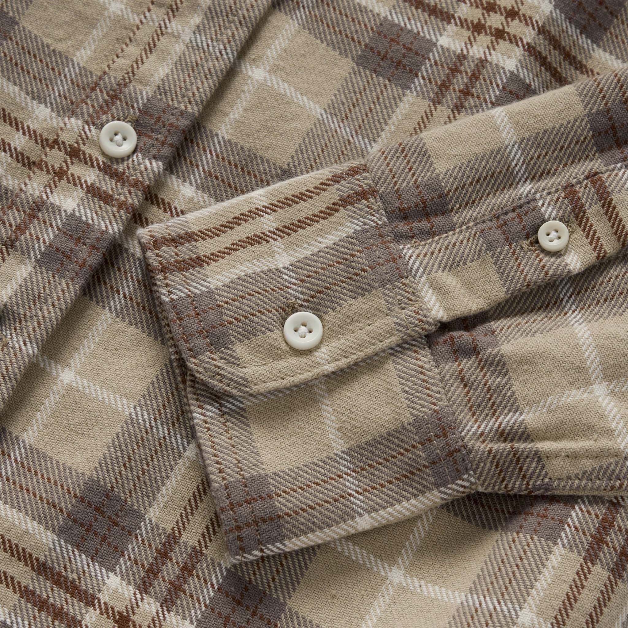 The Ledge Shirt in Fossil Plaid - Image 6