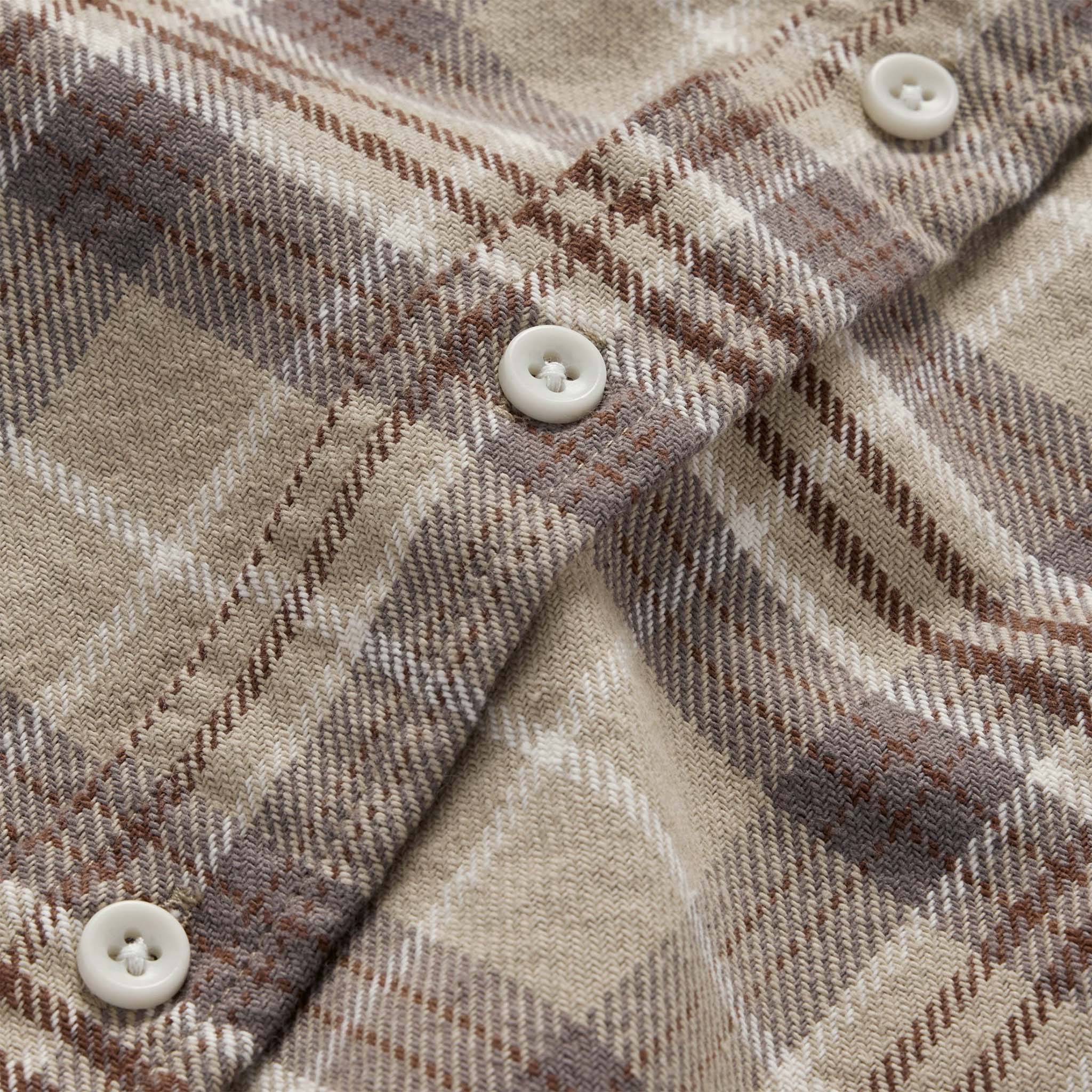 The Ledge Shirt in Fossil Plaid - Image 8