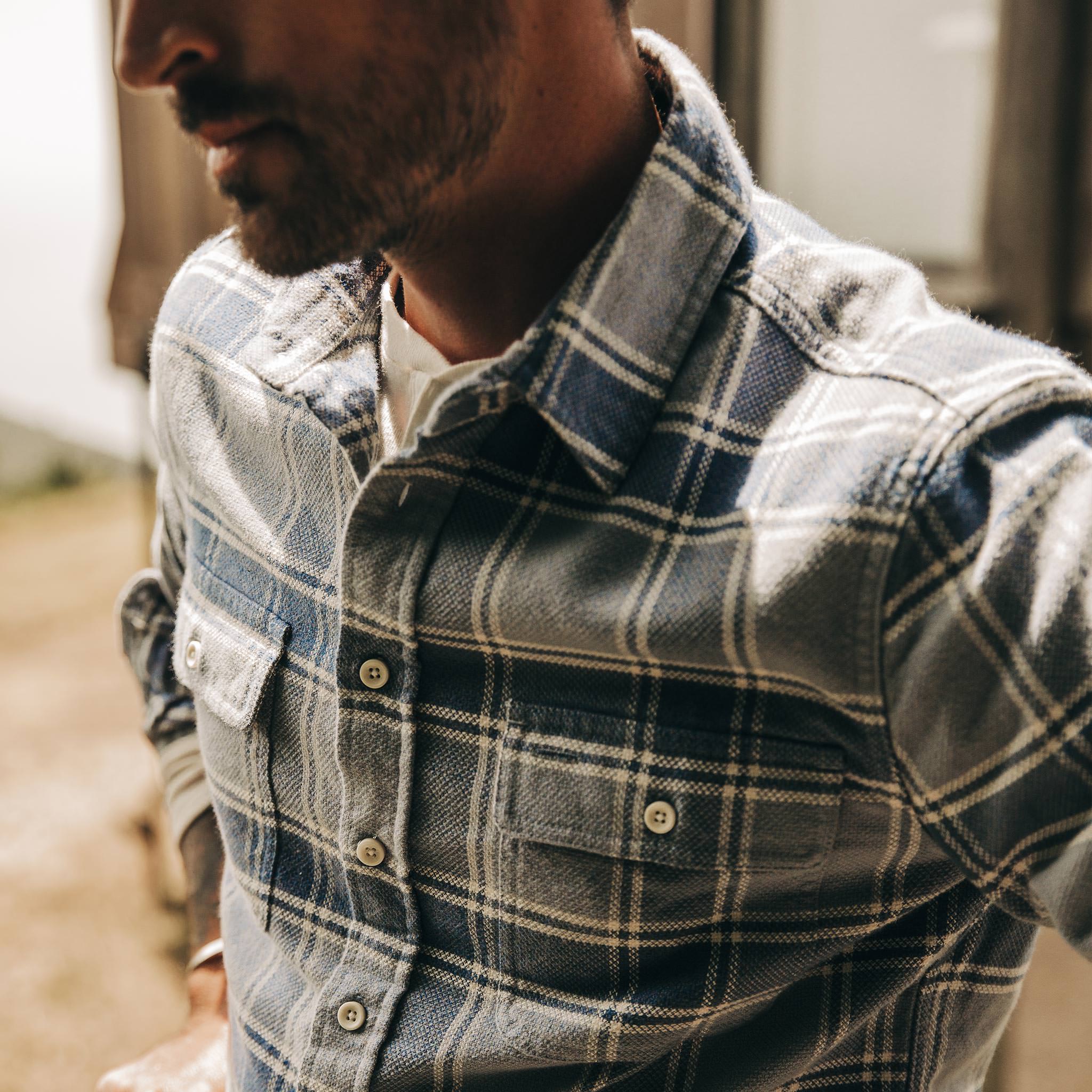 The Ledge Shirt in Navy Plaid - Image 3