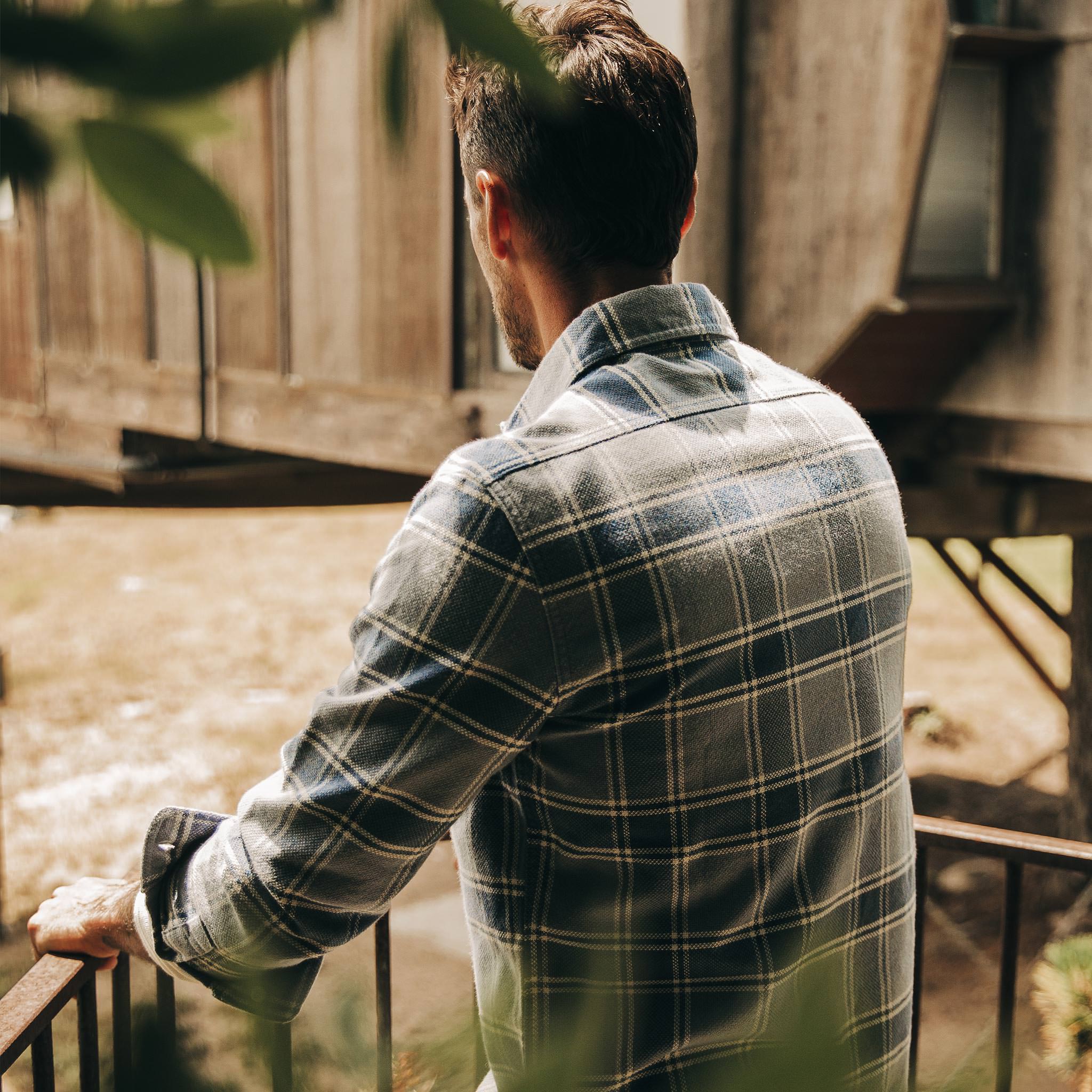 The Ledge Shirt in Navy Plaid - Image 4