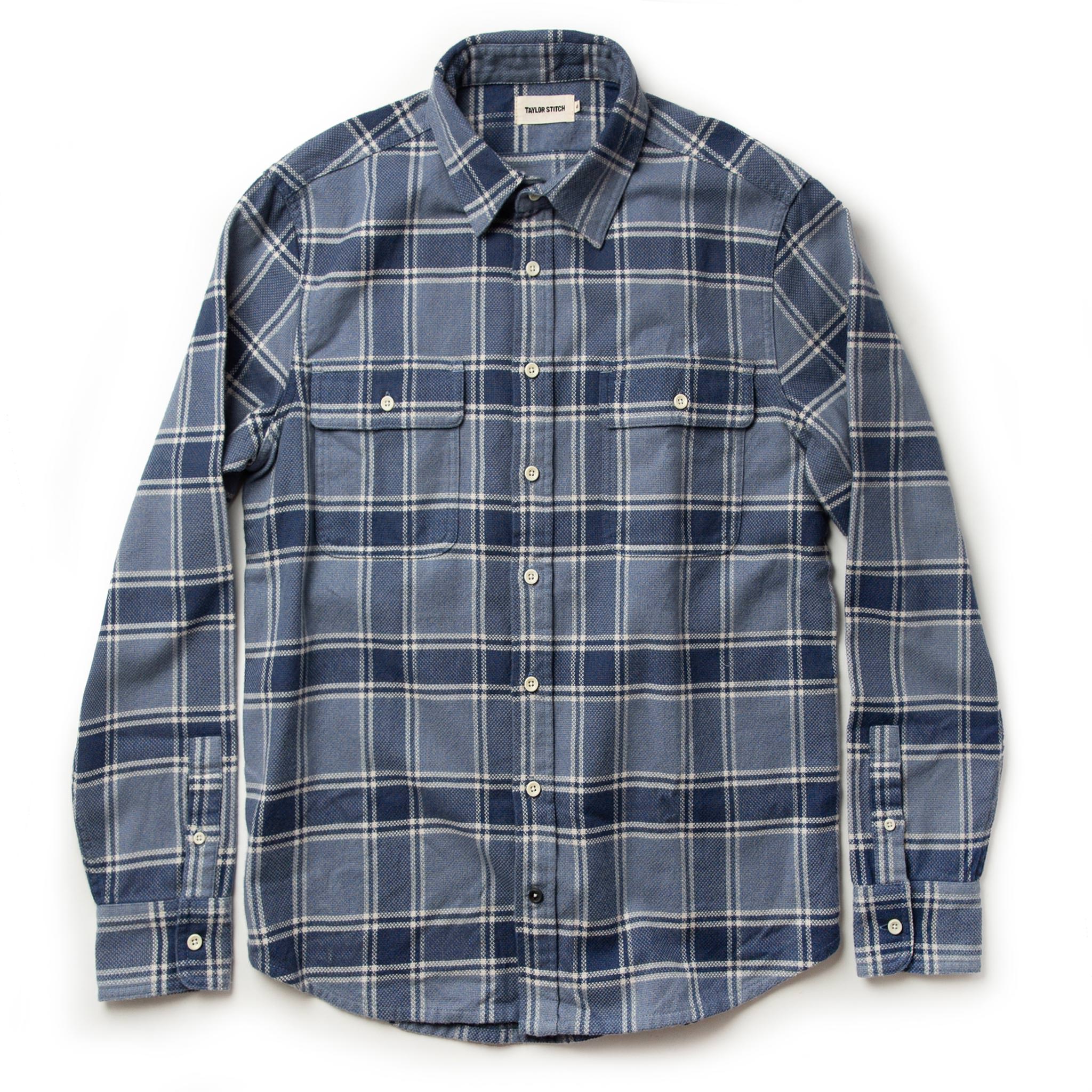 The Ledge Shirt in Navy Plaid - Image 8