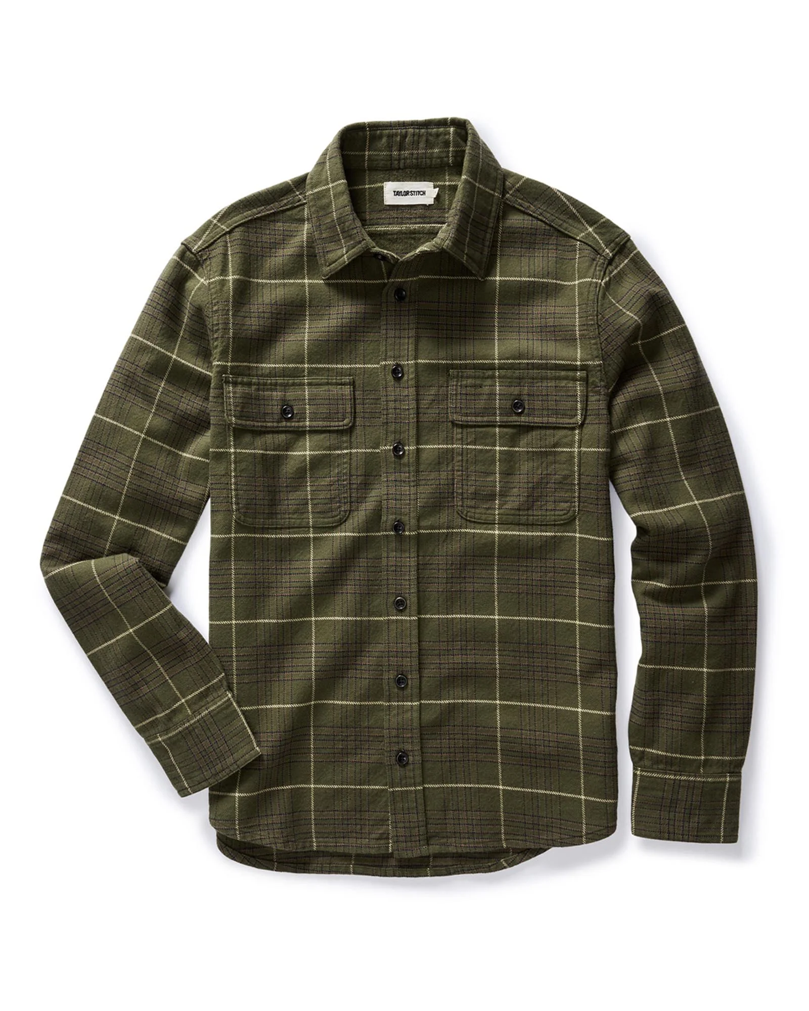 The Ledge Shirt in Olive Plaid - Image 4