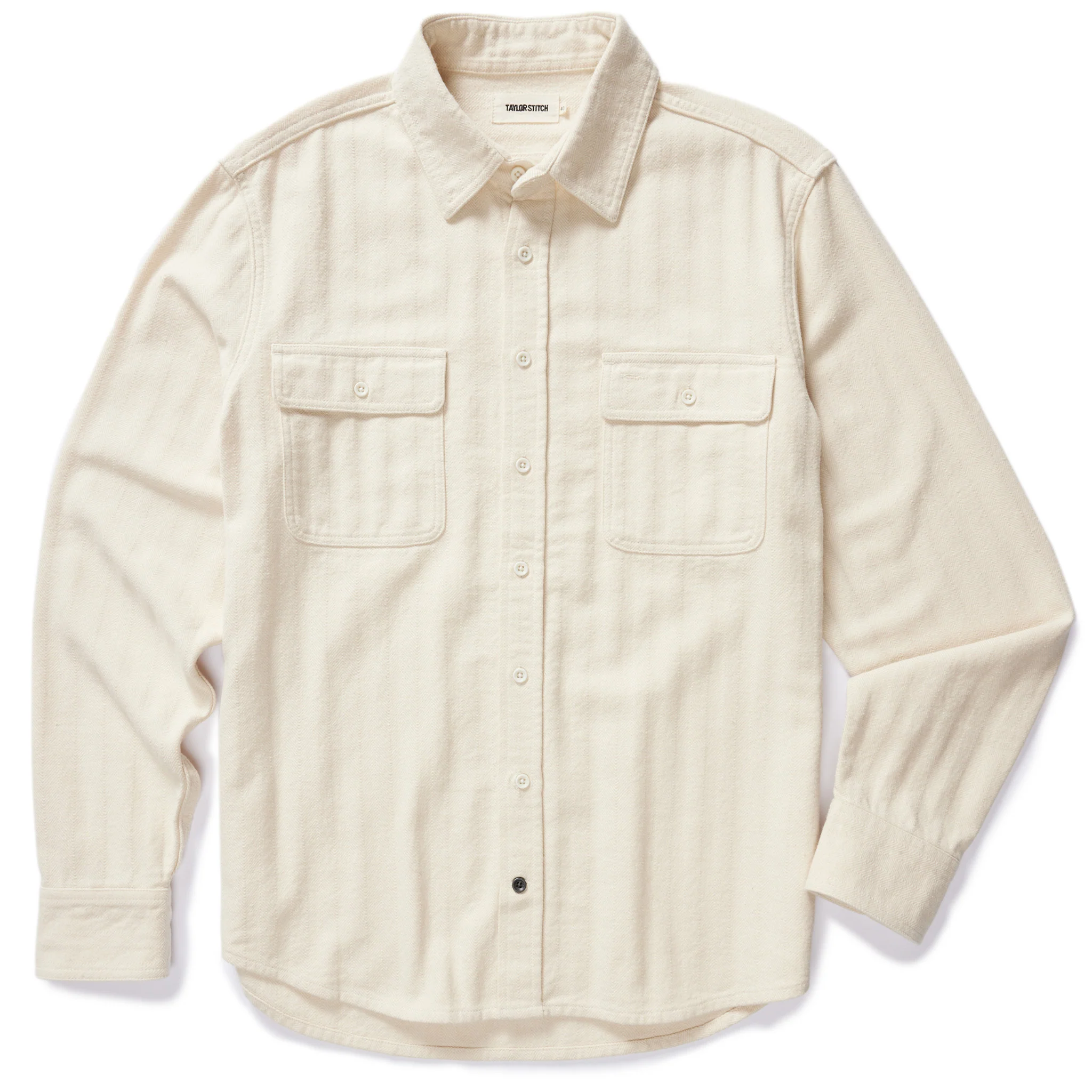 The Ledge Shirt in Oyster Herringbone - Image 5