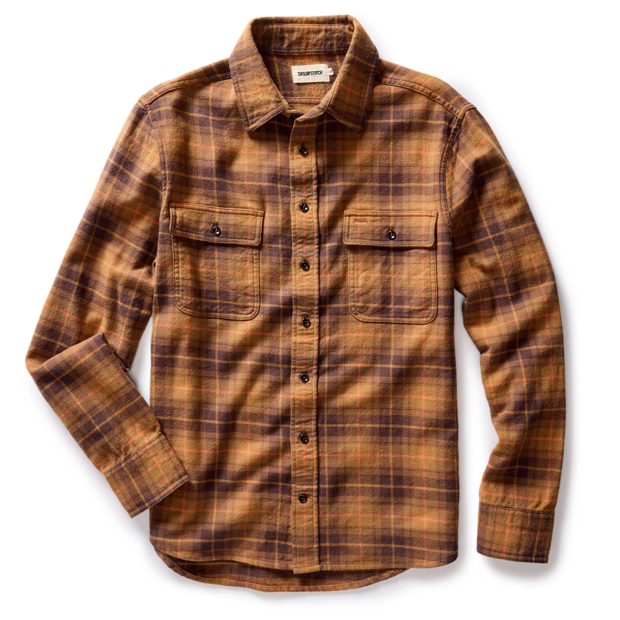 The Ledge Shirt in Tarnished Brass Plaid - Image 6