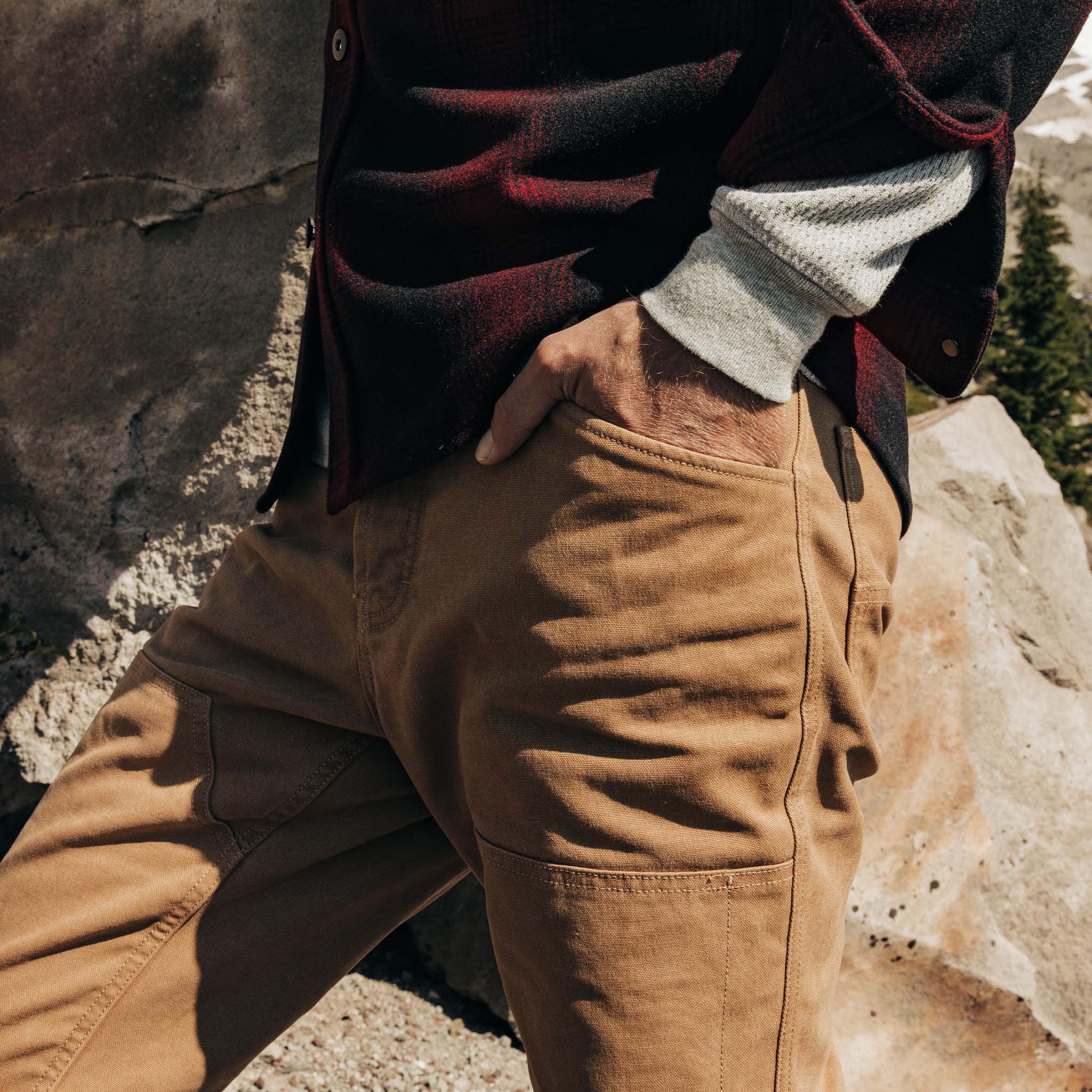 The Lined Chore Pant in Tobacco Boss Duck - Image 3