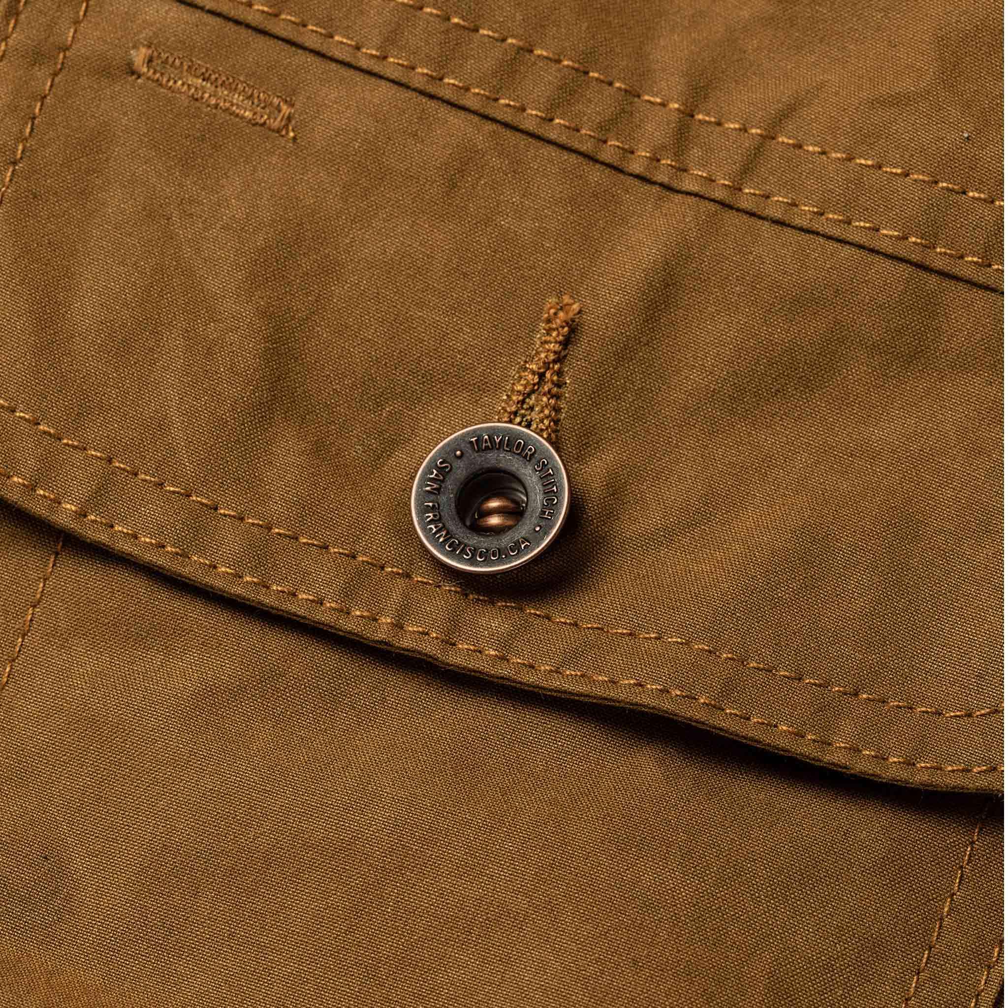 The Lined Long Haul Jacket in Harvest Tan Dry Wax - Image 7