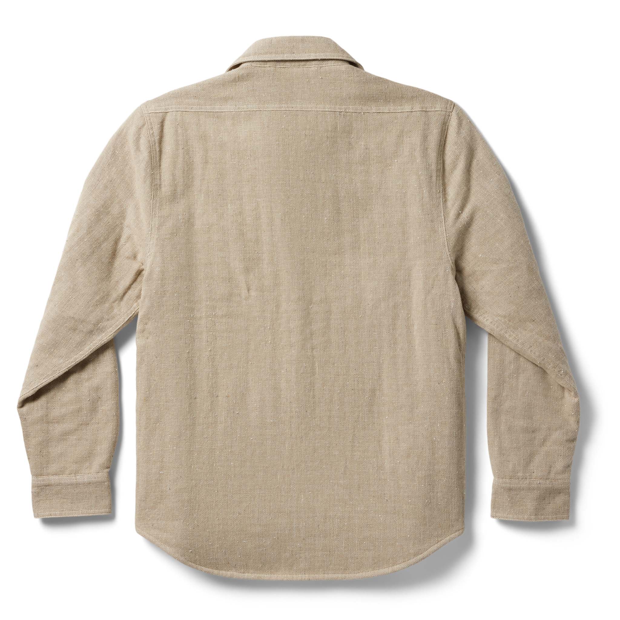 The Lined Utility Shirt in Oat Donegal - Image 8
