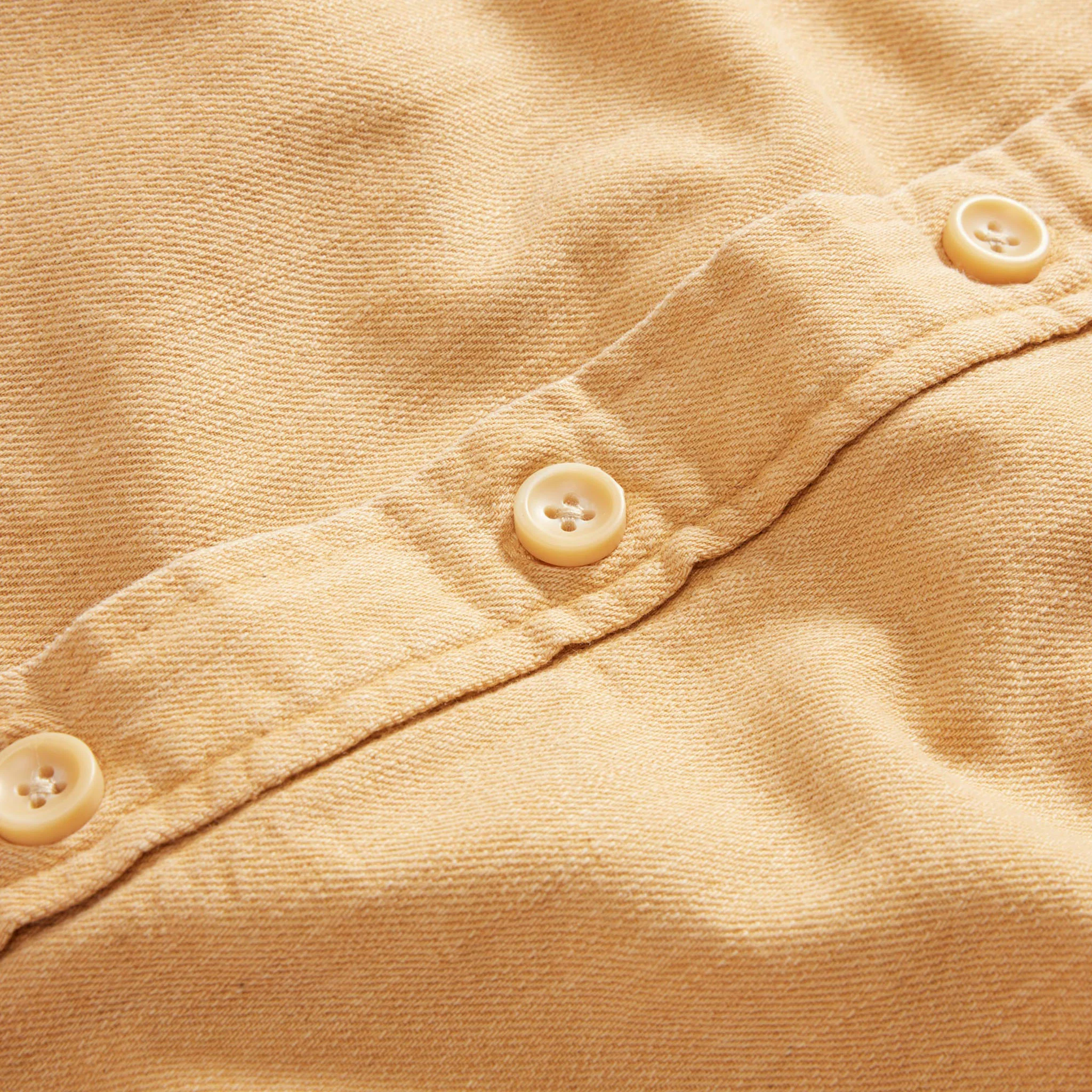 The Lined Utility Shirt in Wheat Denim - Image 8
