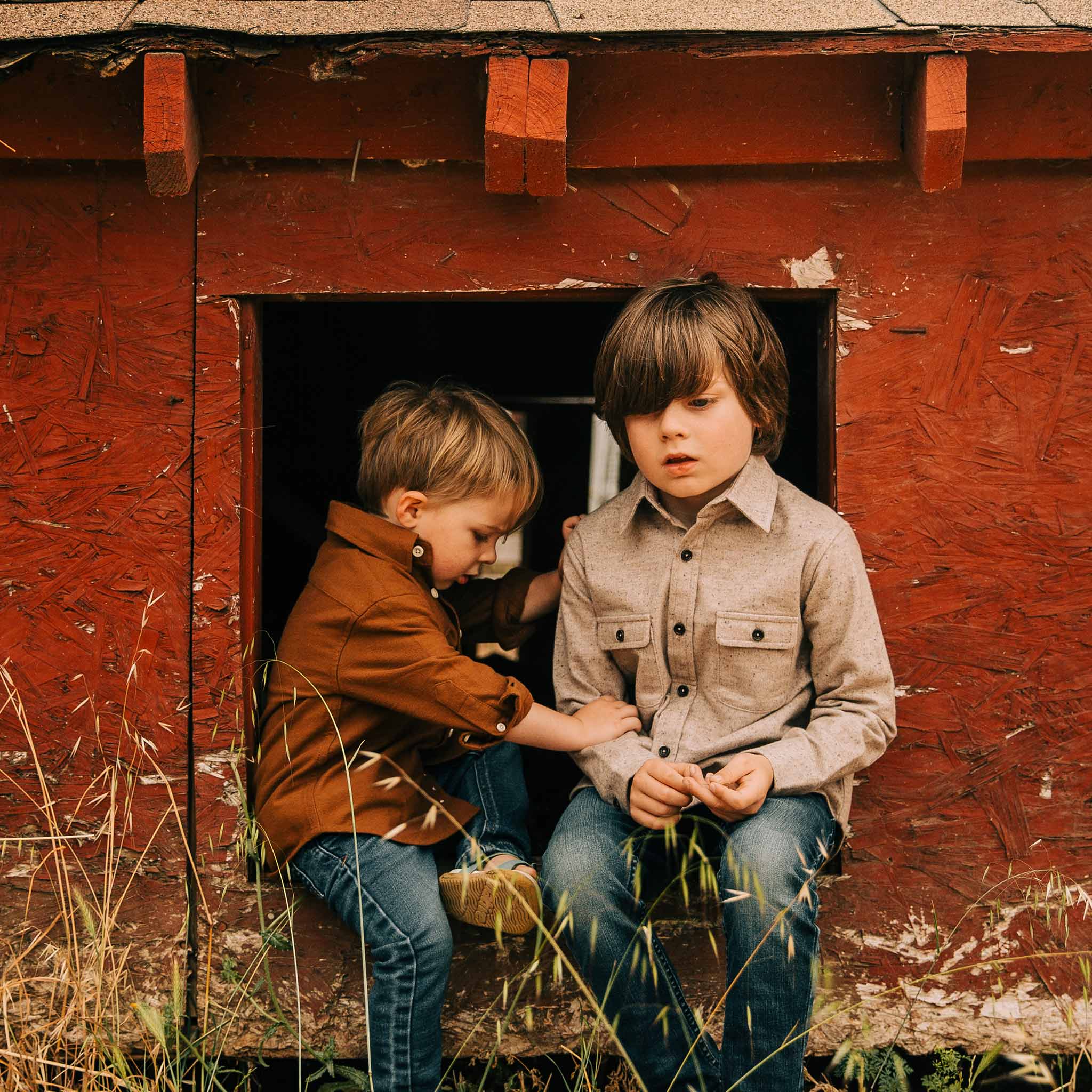 The Little Yosemite Shirt in Oat Donegal - Image 5