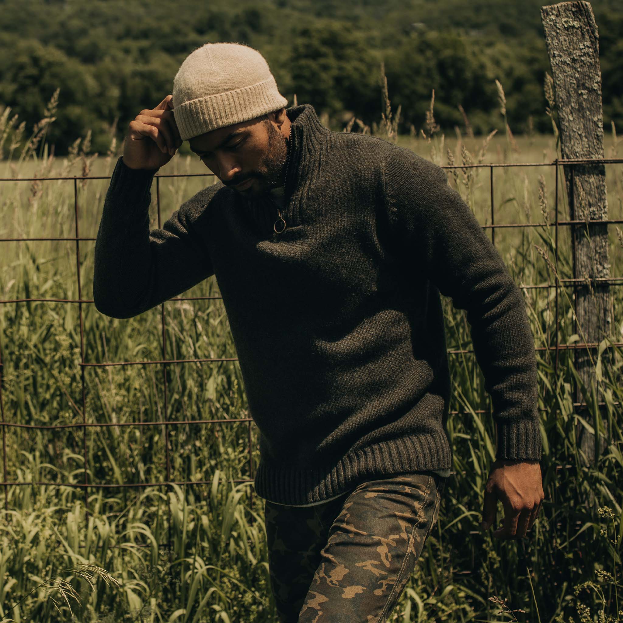 The Lodge Beanie in Camel - Image 3