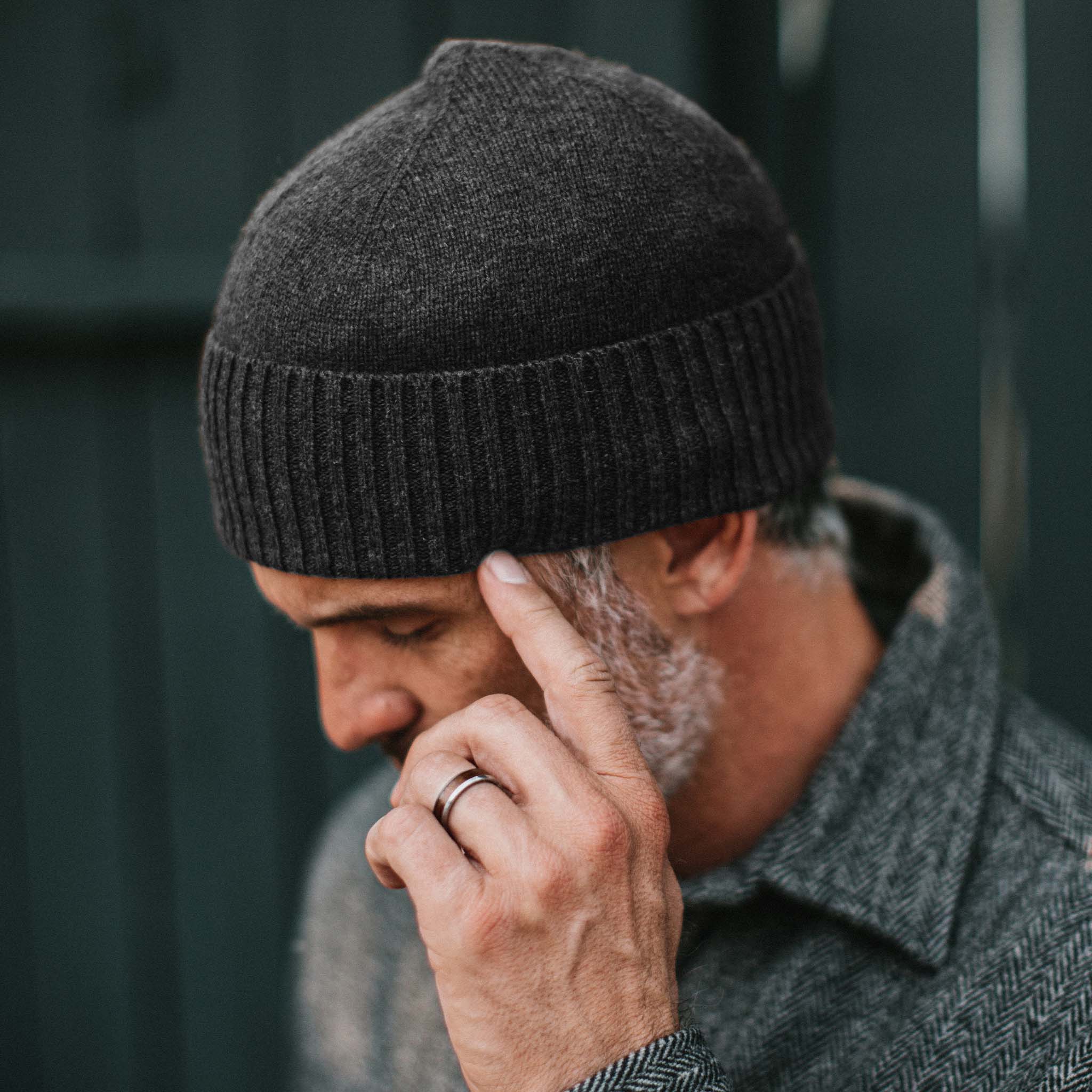 The Lodge Beanie in Heather Charcoal - Image 3