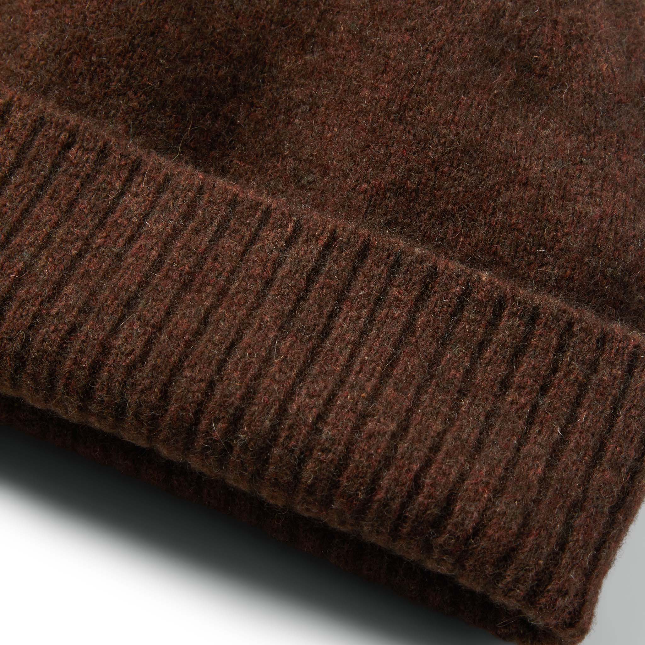 The Lodge Beanie in Heather Dark Burgundy - Image 5