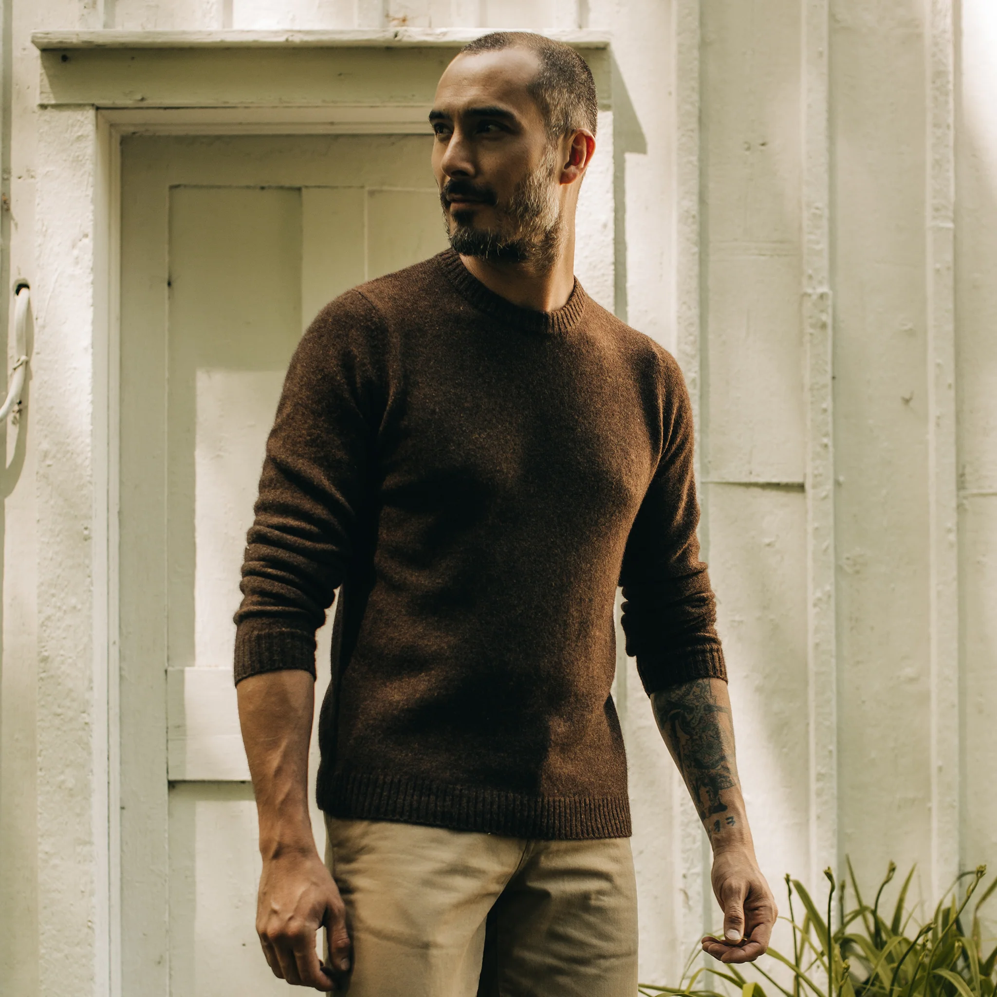 The Lodge Sweater in Coffee - Image 4