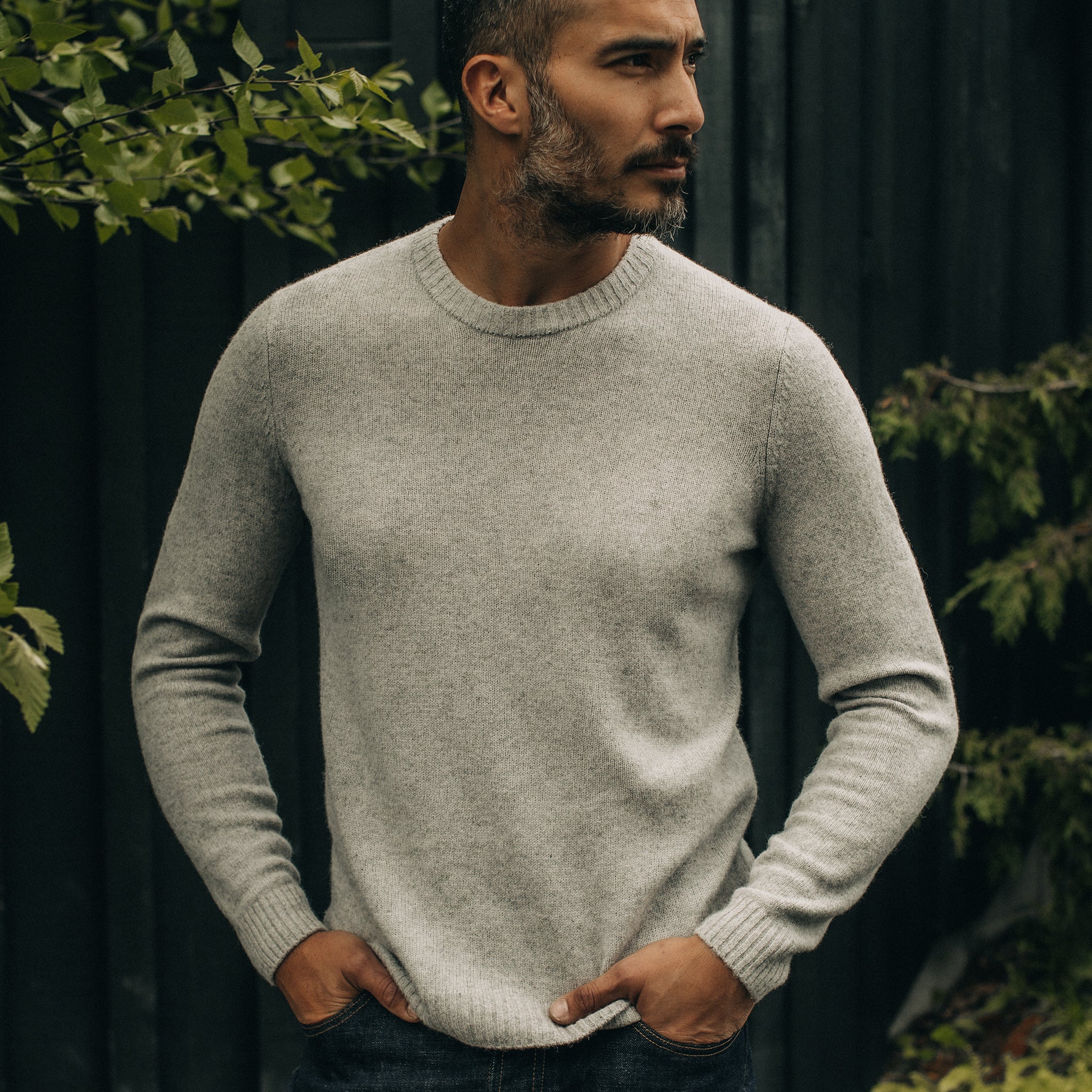 The Lodge Sweater in Heather Grey - Image 4