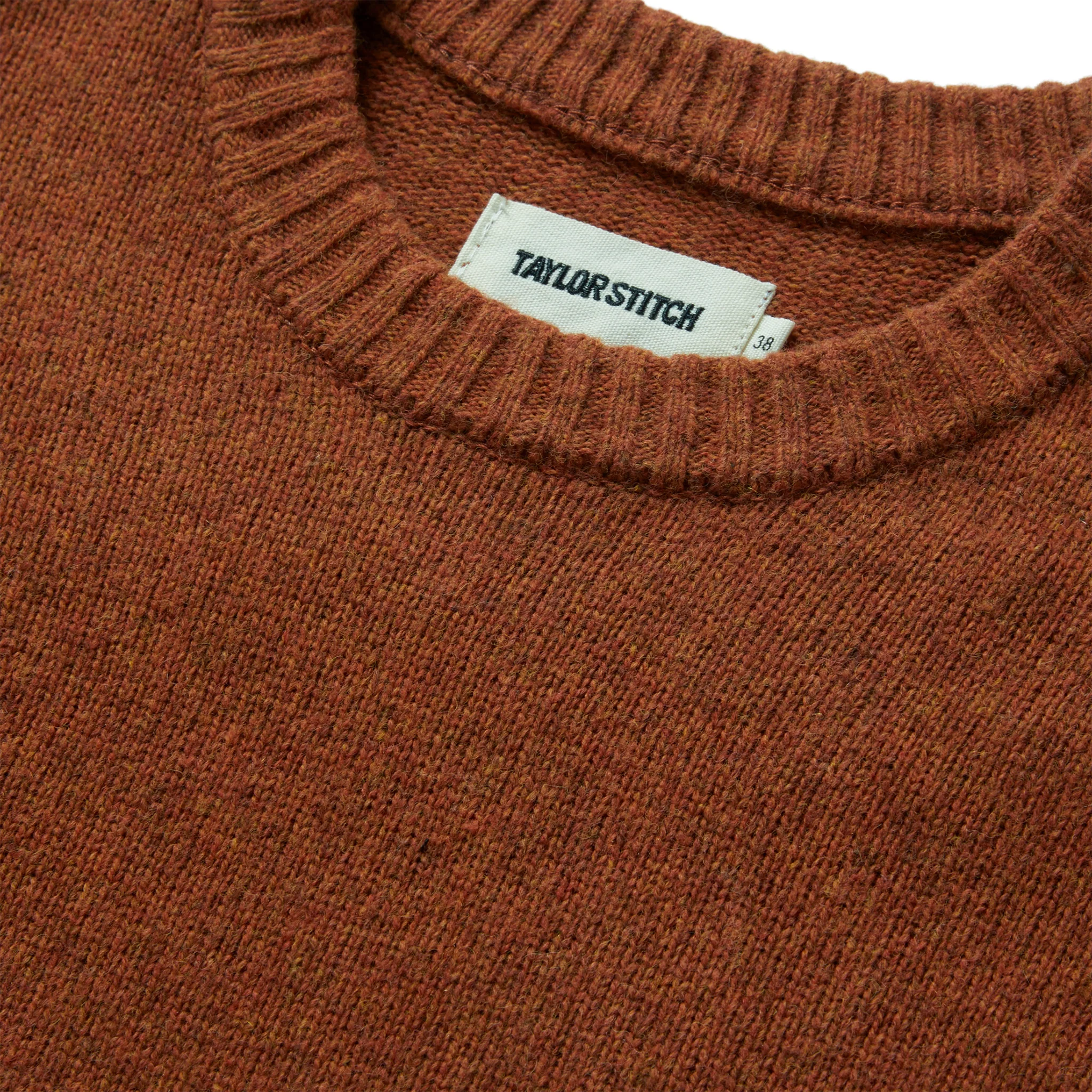 The Lodge Sweater in Rust - Image 5