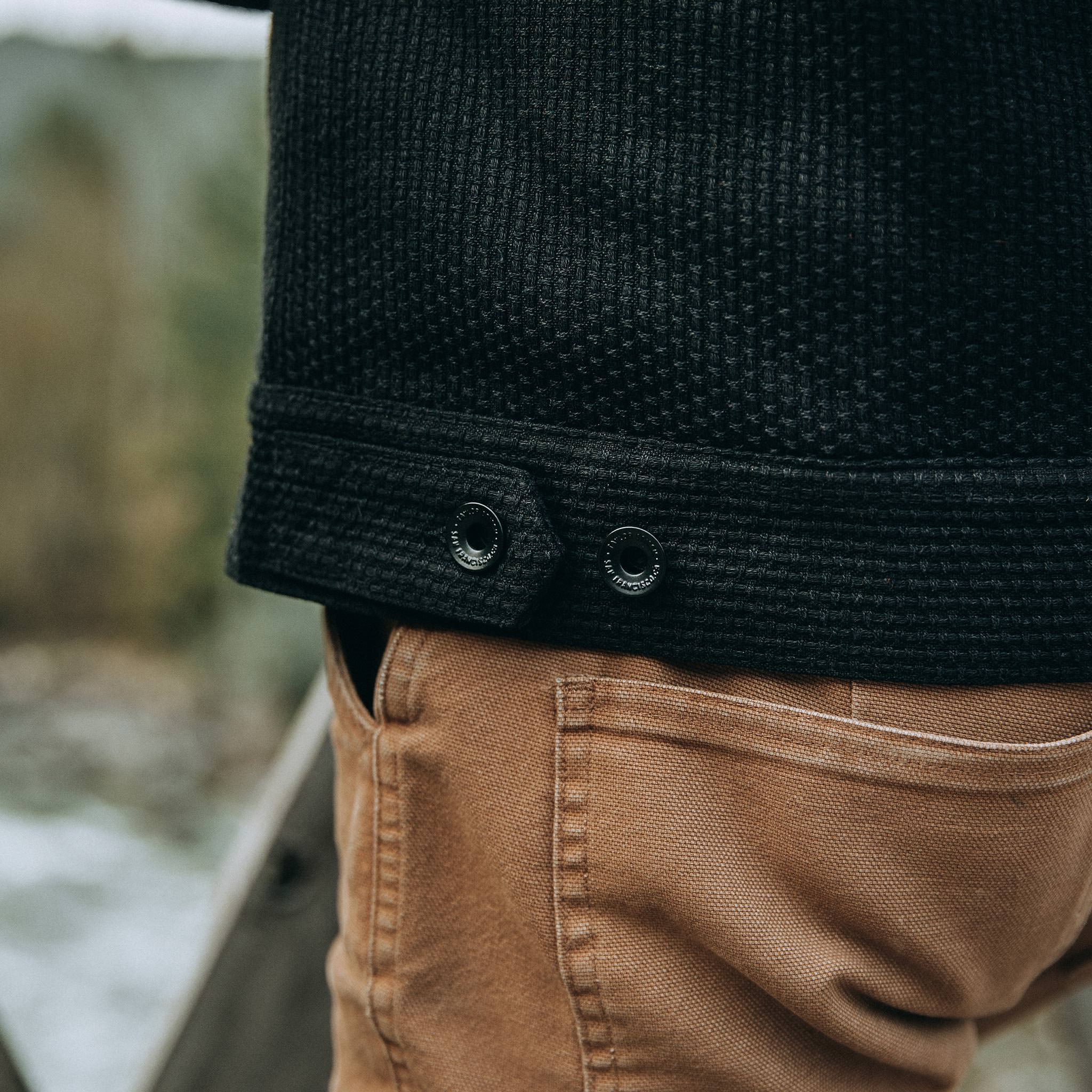 The Long Haul Jacket in Black Indigo Sashiko - Image 6