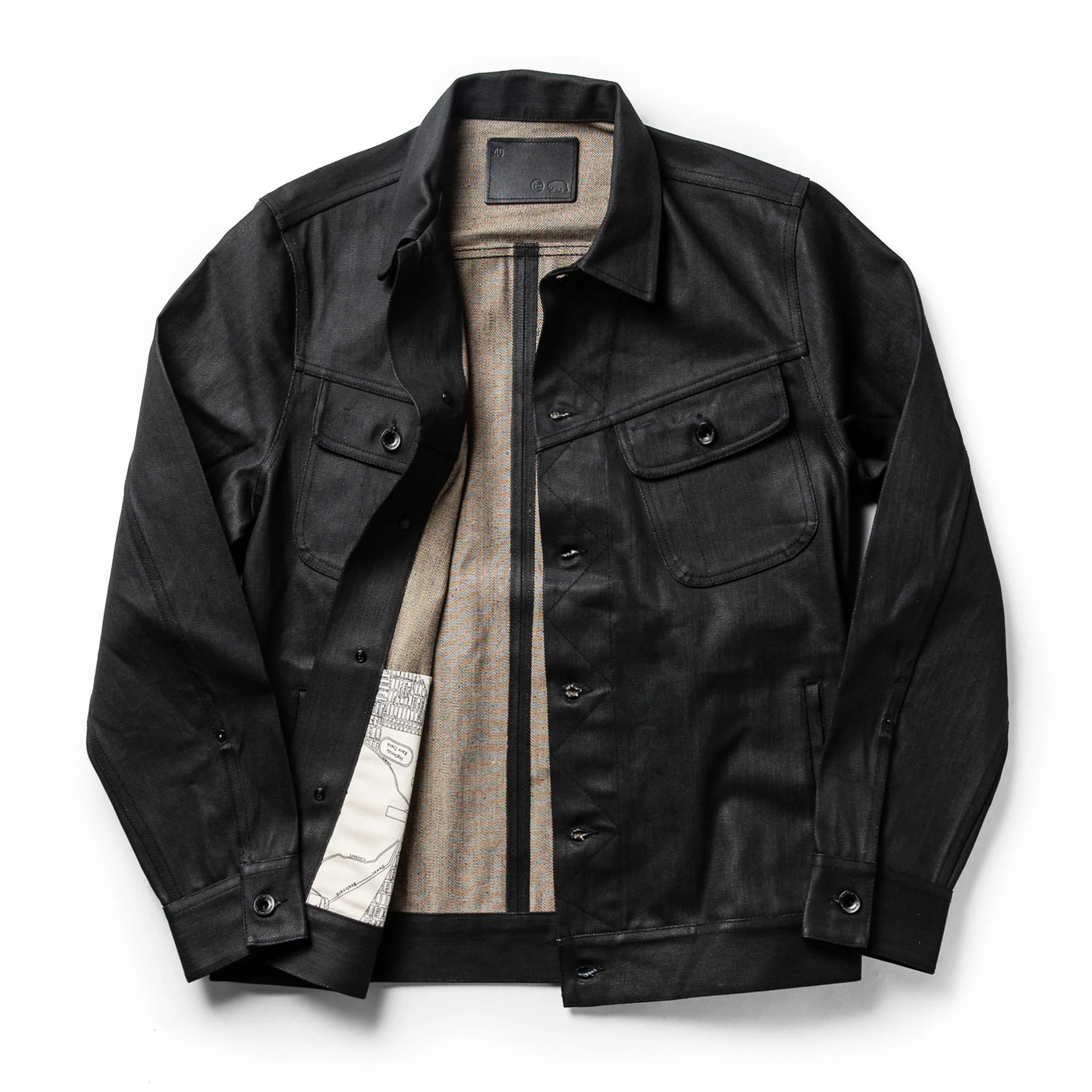 The Long Haul Jacket in Black Over-dye Selvage - Image 9
