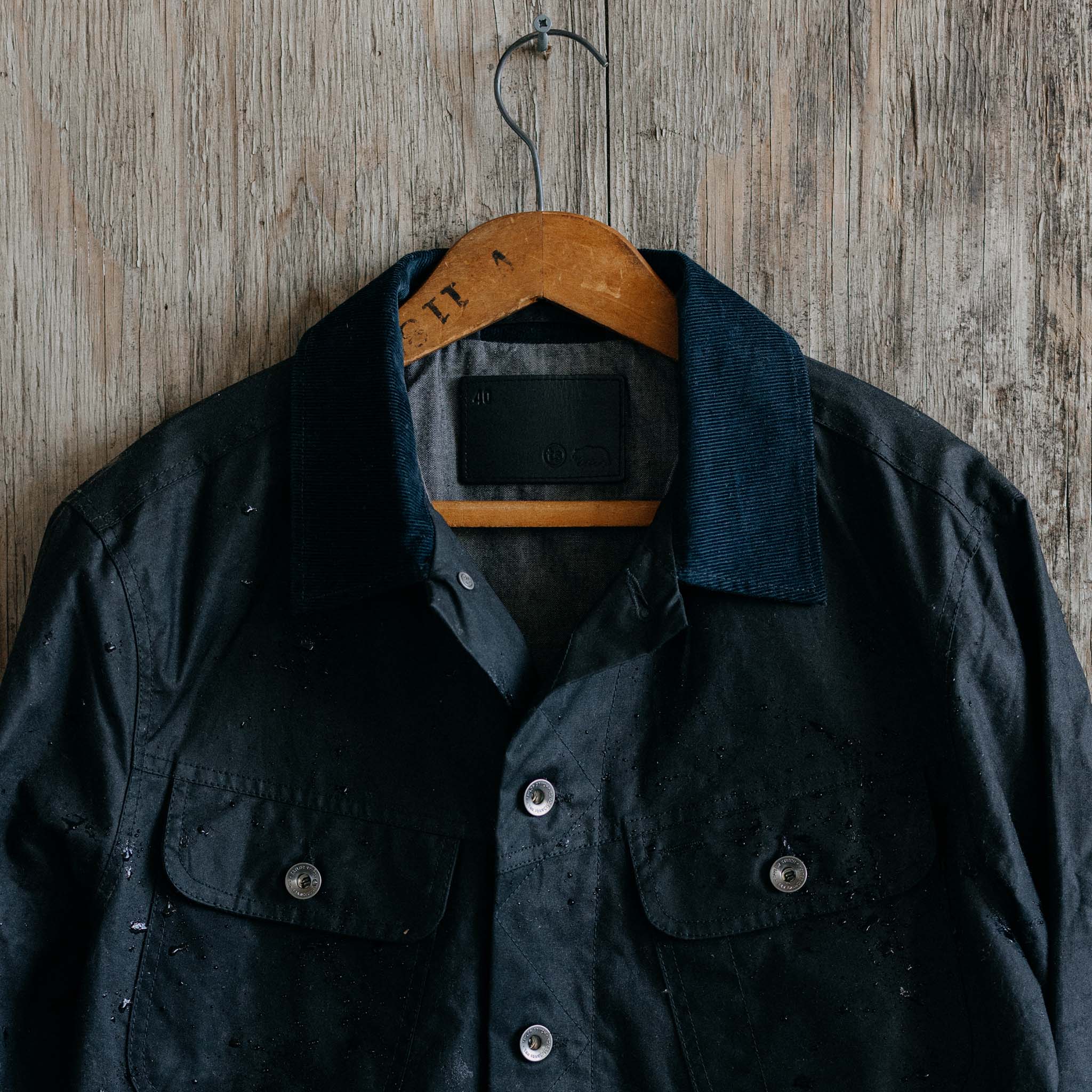 The Long Haul Jacket in Coal Waxed Canvas - Image 5