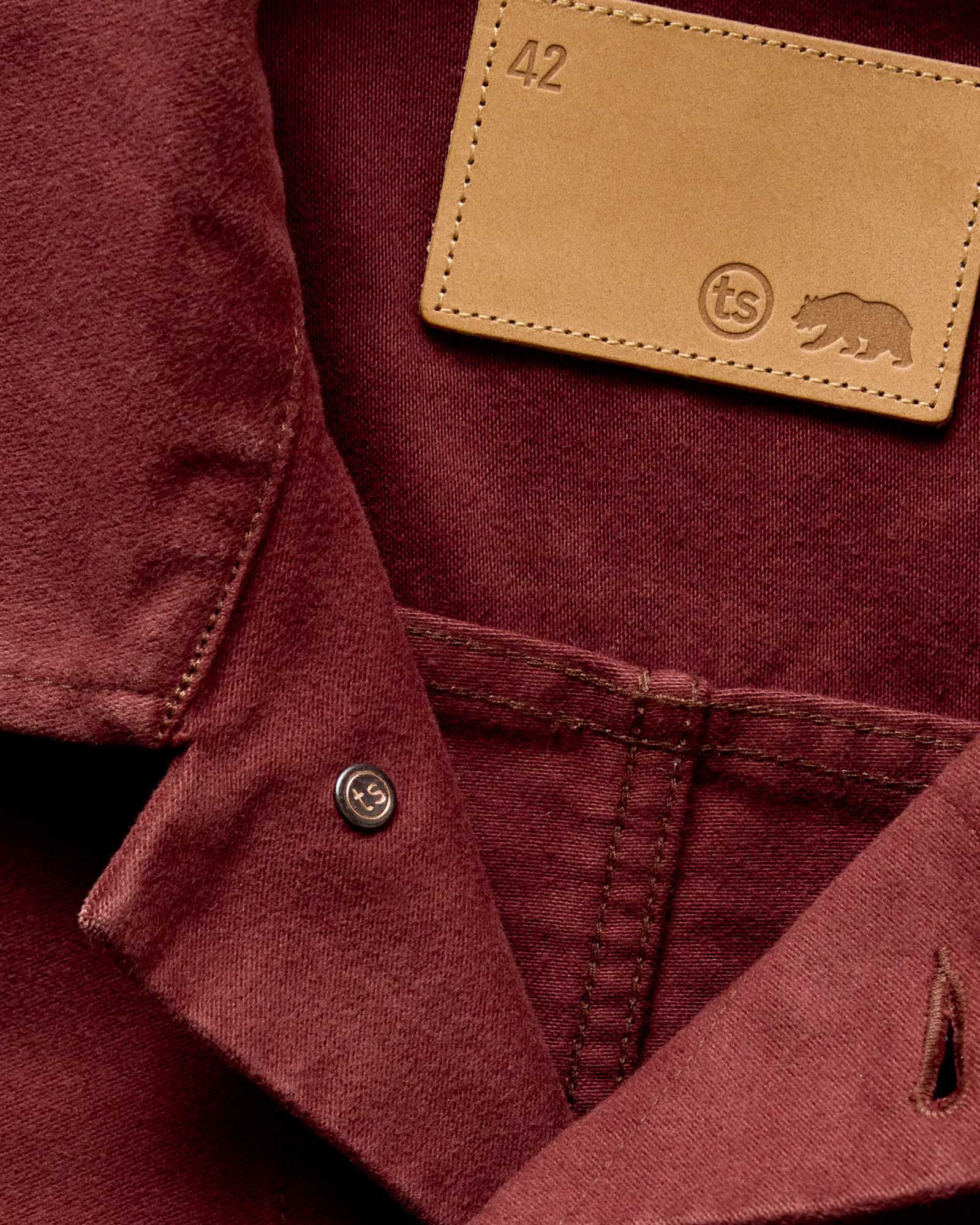 The Long Haul Jacket in Dried Cherry Moleskin - Image 5