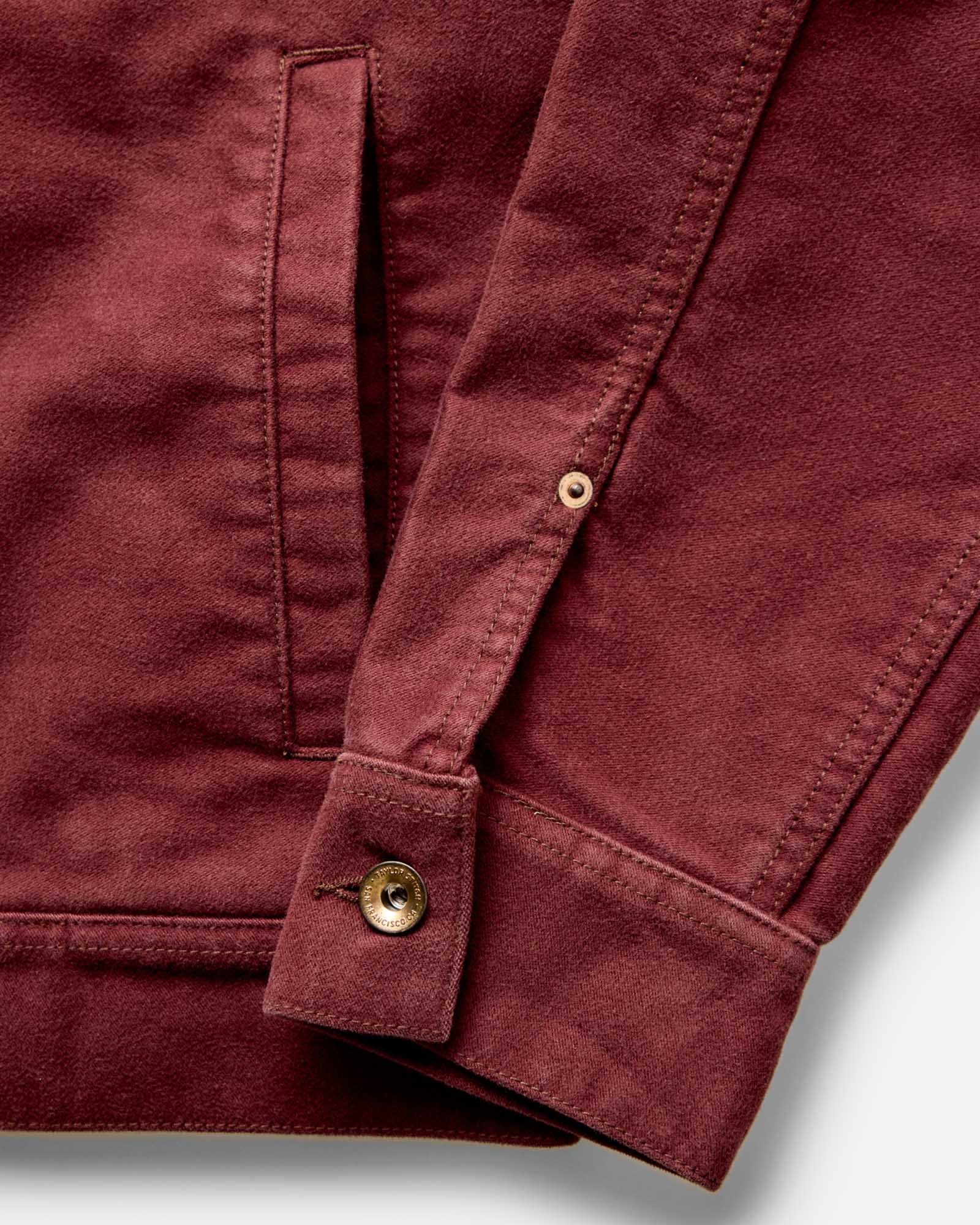The Long Haul Jacket in Dried Cherry Moleskin - Image 7
