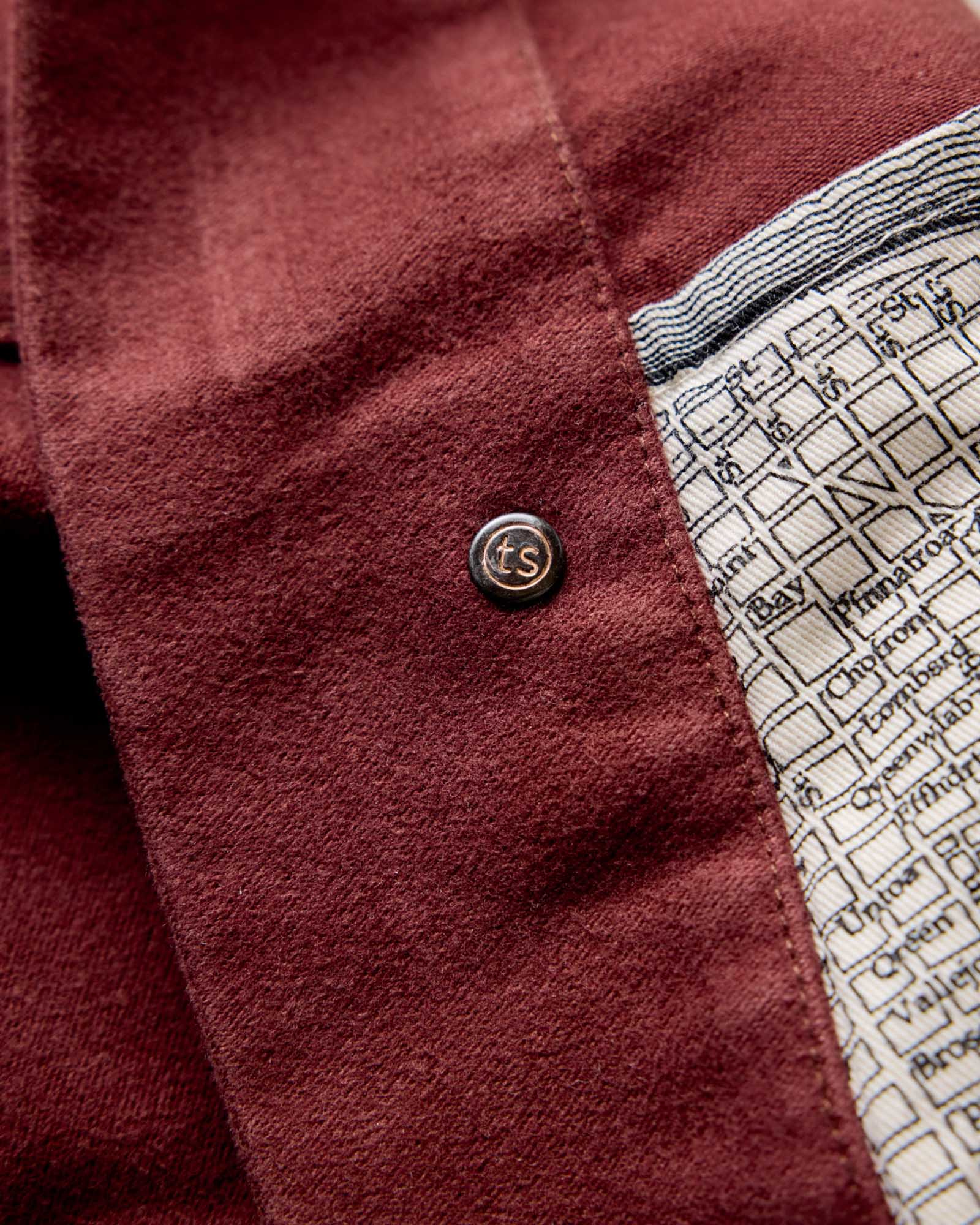 The Long Haul Jacket in Dried Cherry Moleskin - Image 8