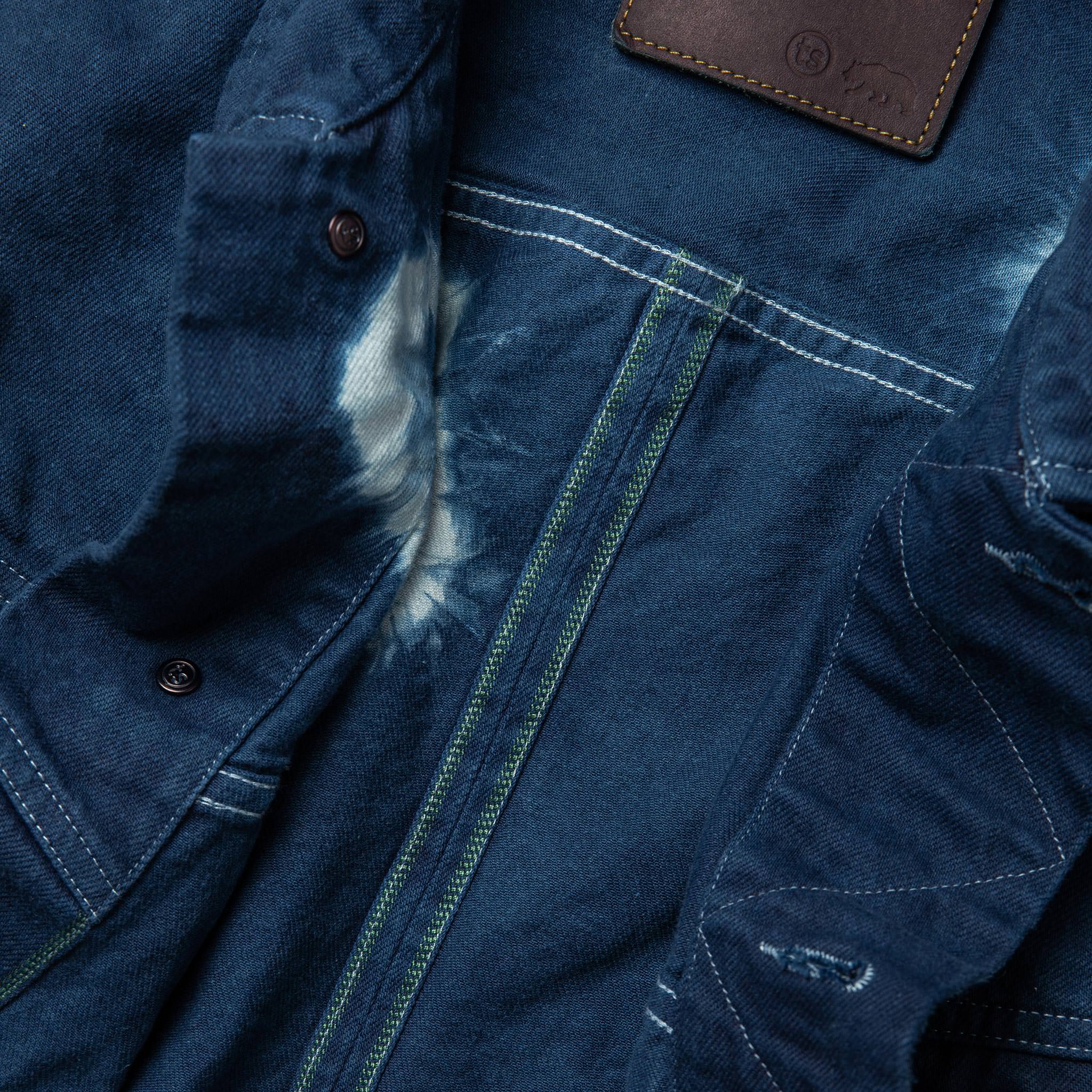 The Long Haul Jacket in Hand-Dyed Indigo - Image 4