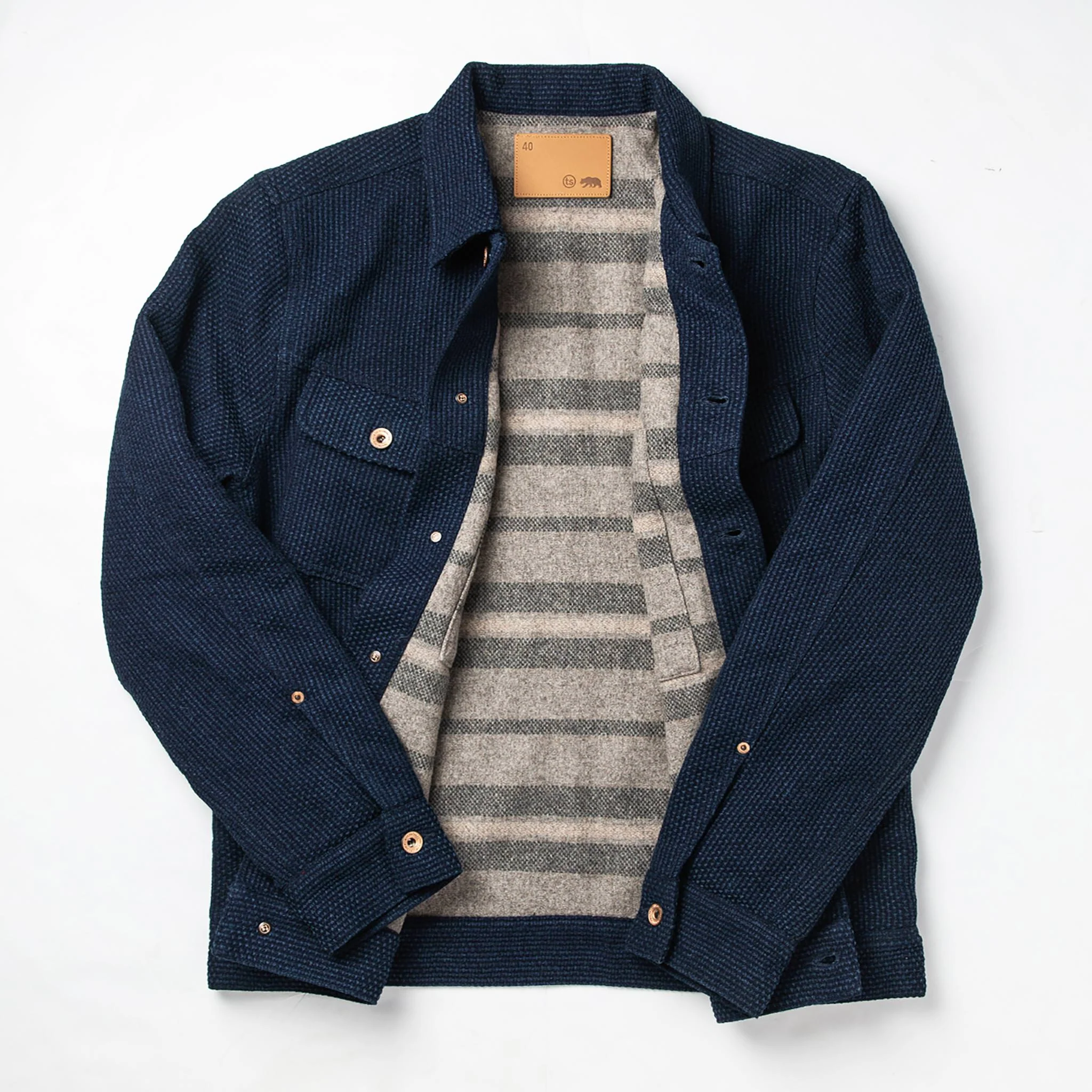 The Long Haul Jacket in Indigo Sashiko - Image 11