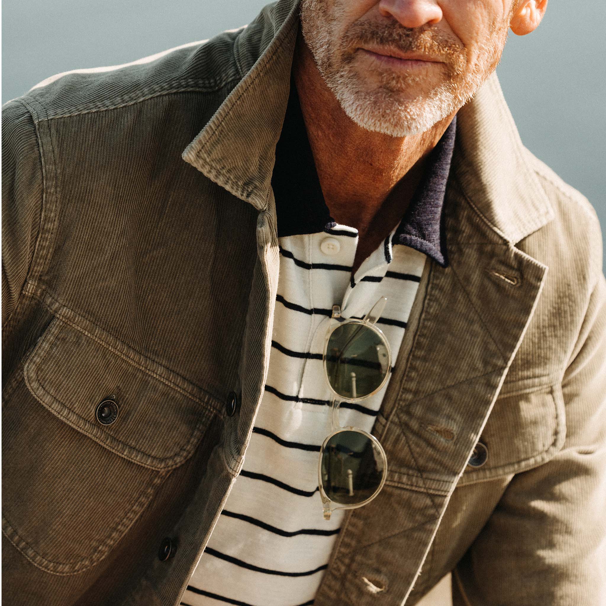 The Long Haul Jacket in Light Sage Cord - Image 3