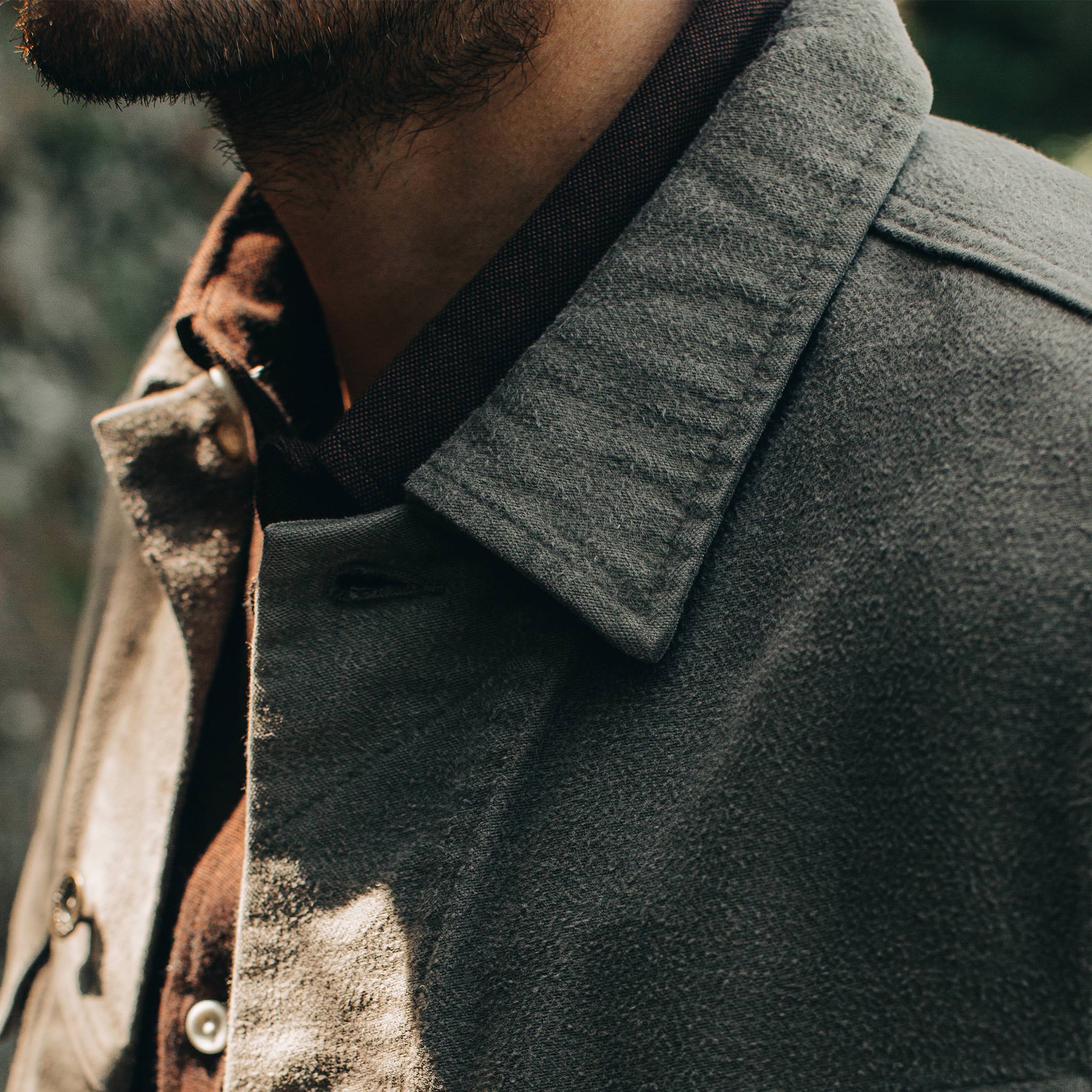 The Long Haul Jacket in Moss Brushed Reverse Sateen - Image 4
