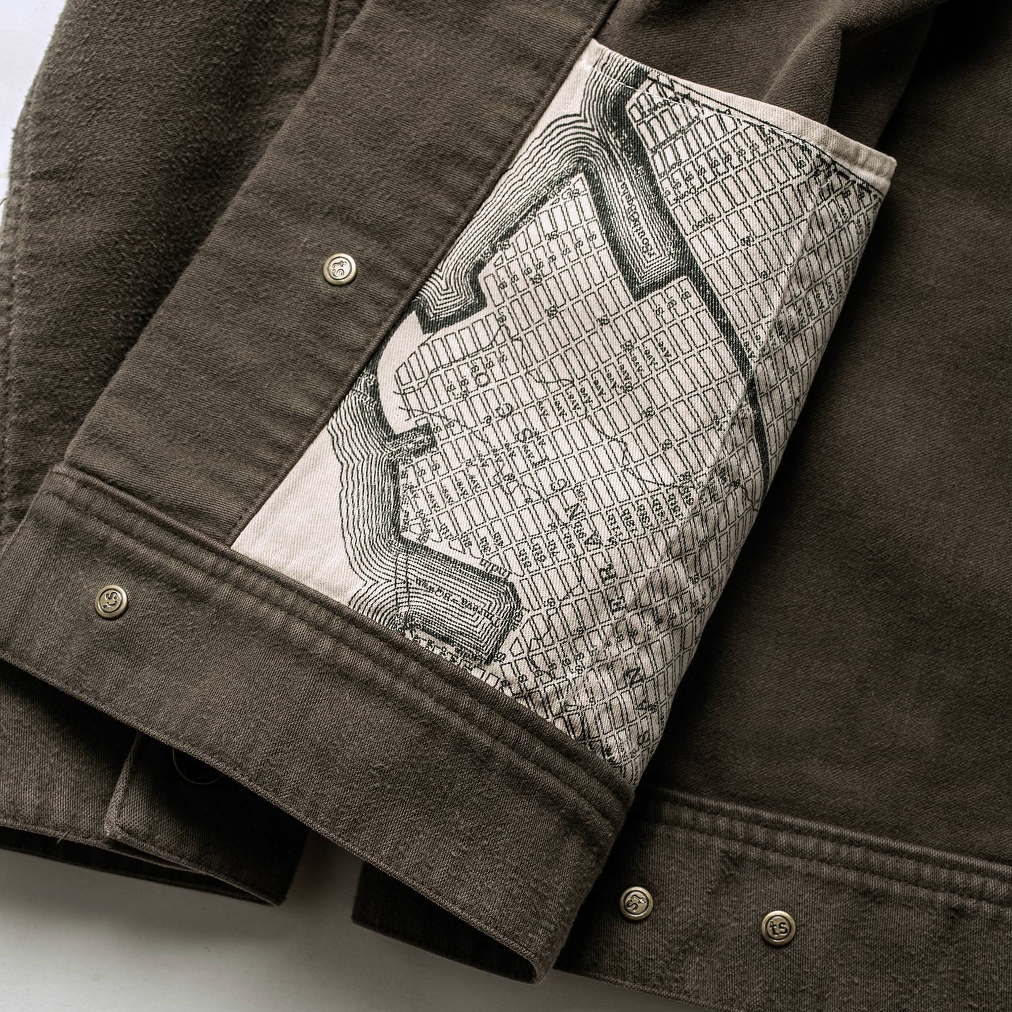 The Long Haul Jacket in Moss Brushed Reverse Sateen - Image 9