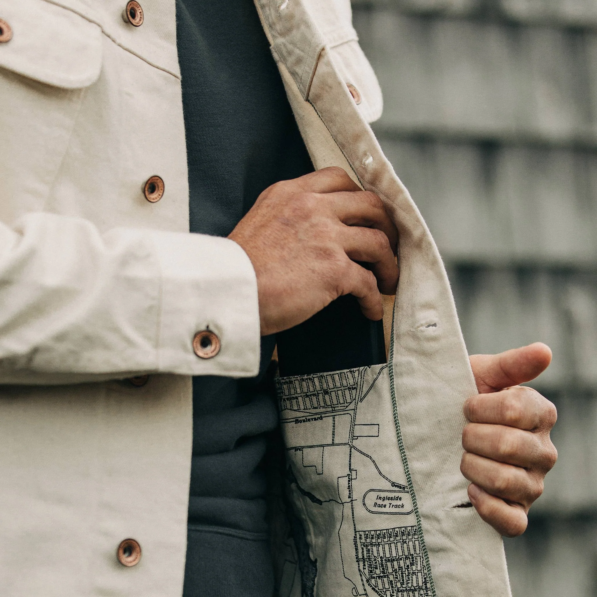The Long Haul Jacket in Natural Organic Selvage - Image 4