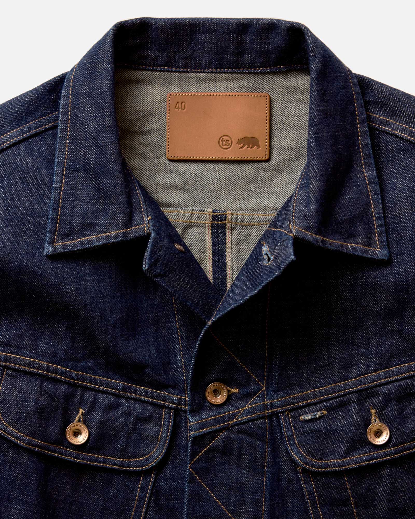The Long Haul Jacket in Rinsed Organic Selvedge - Image 5