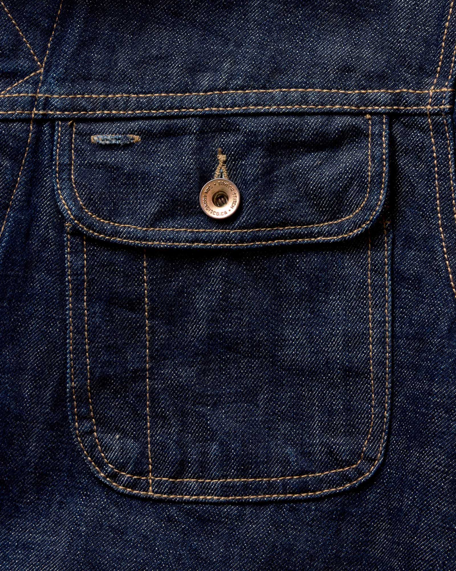 The Long Haul Jacket in Rinsed Organic Selvedge - Image 6