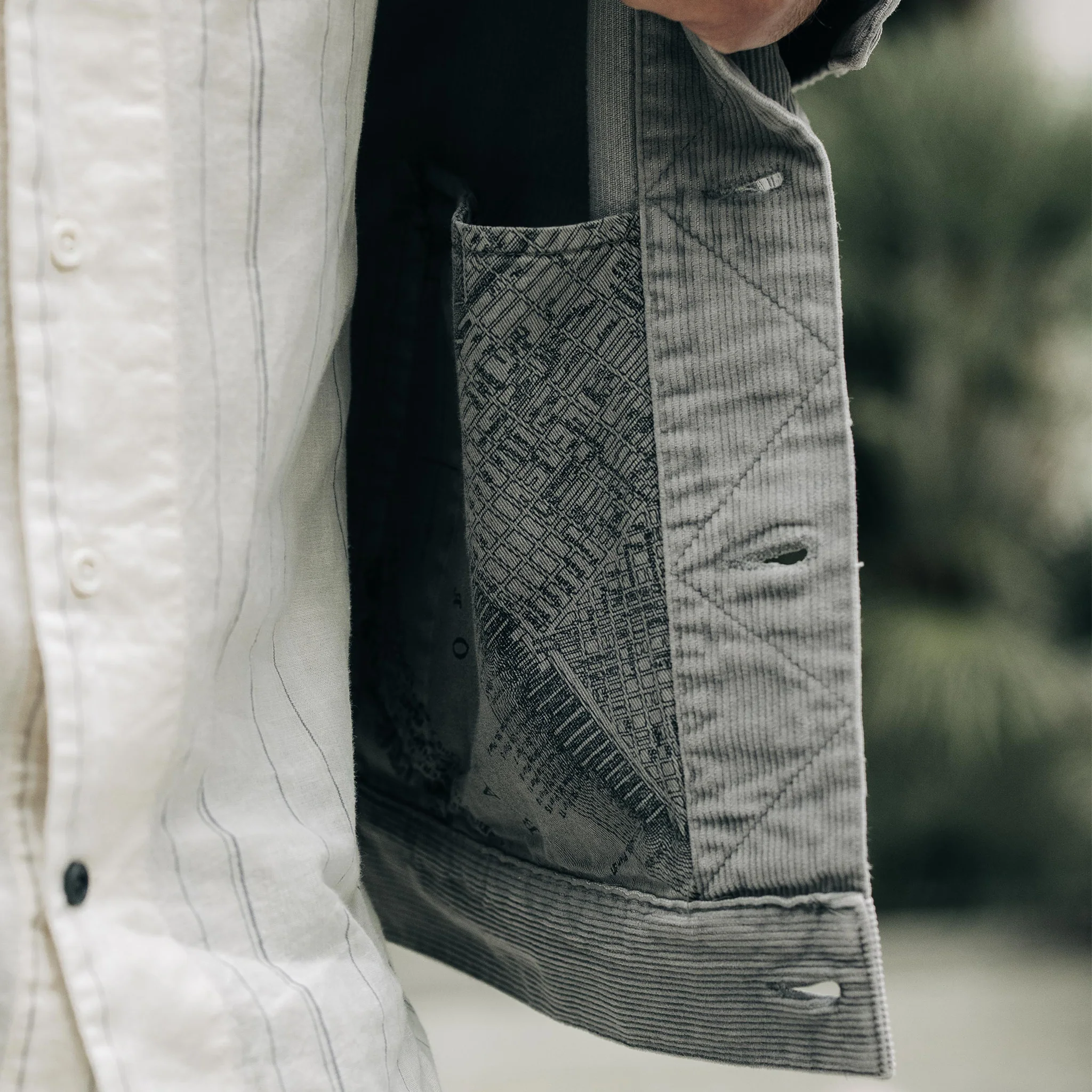 The Long Haul Jacket in Steeple Grey Cord - Image 4
