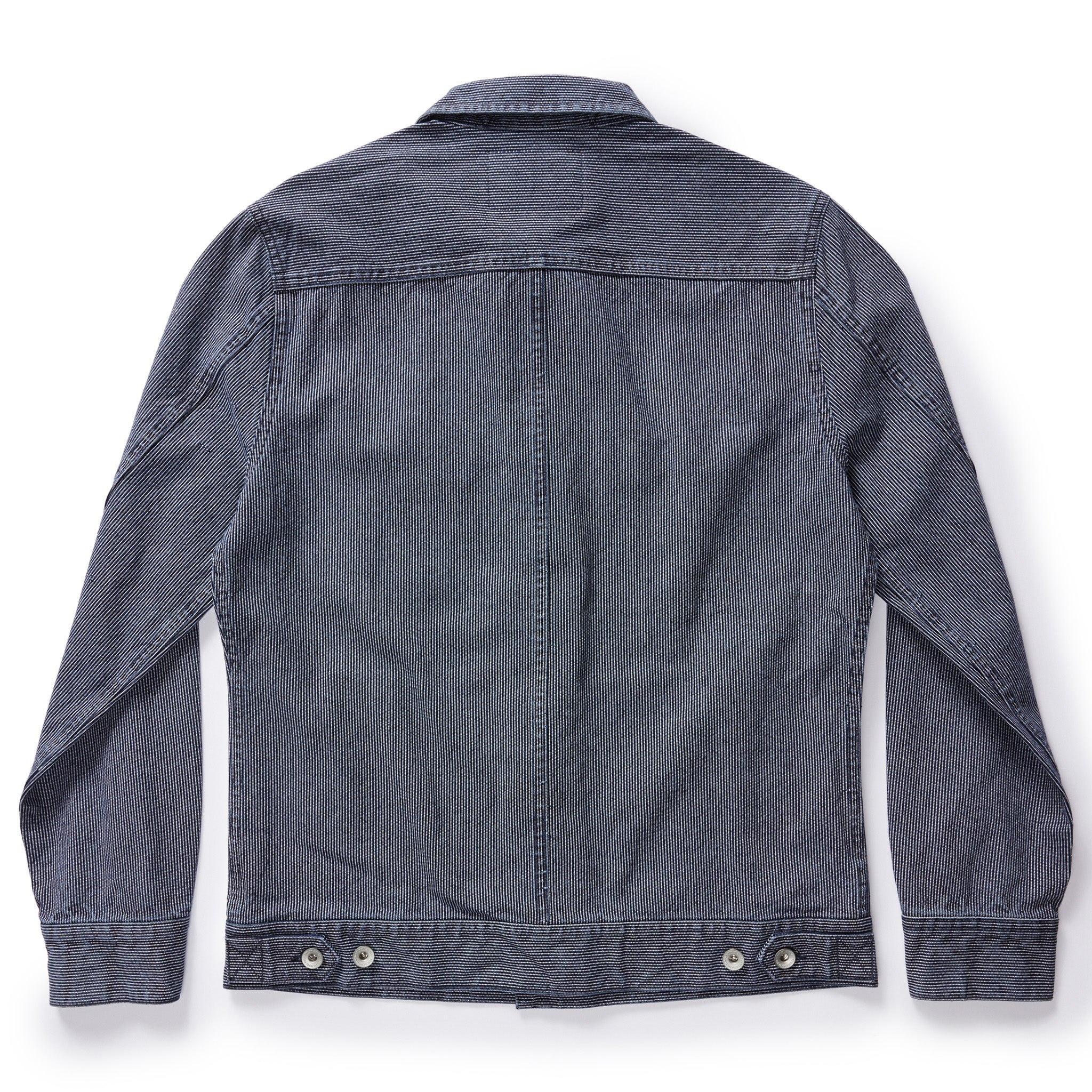 The Long Haul Jacket in Washed Indigo Stripe - Image 6