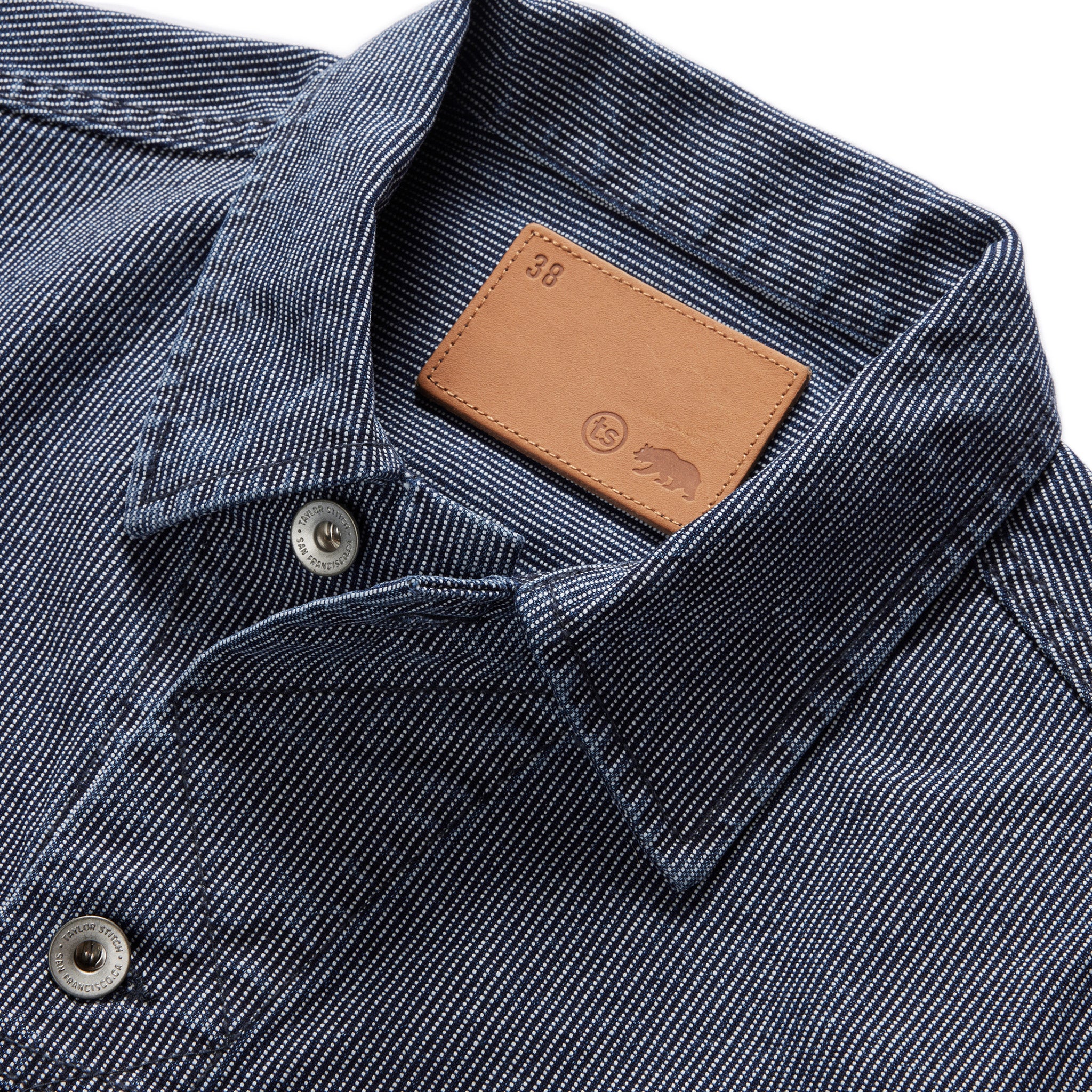 The Long Haul Jacket in Washed Indigo Stripe - Image 7