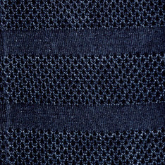 The Long Sleeve Polo in Indigo Knit Stripe - Image 9