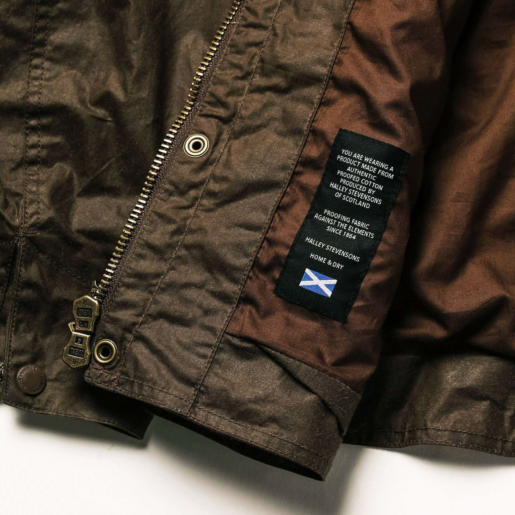 The Longshore Jacket in Dark Oak Waxed Canvas - Image 7