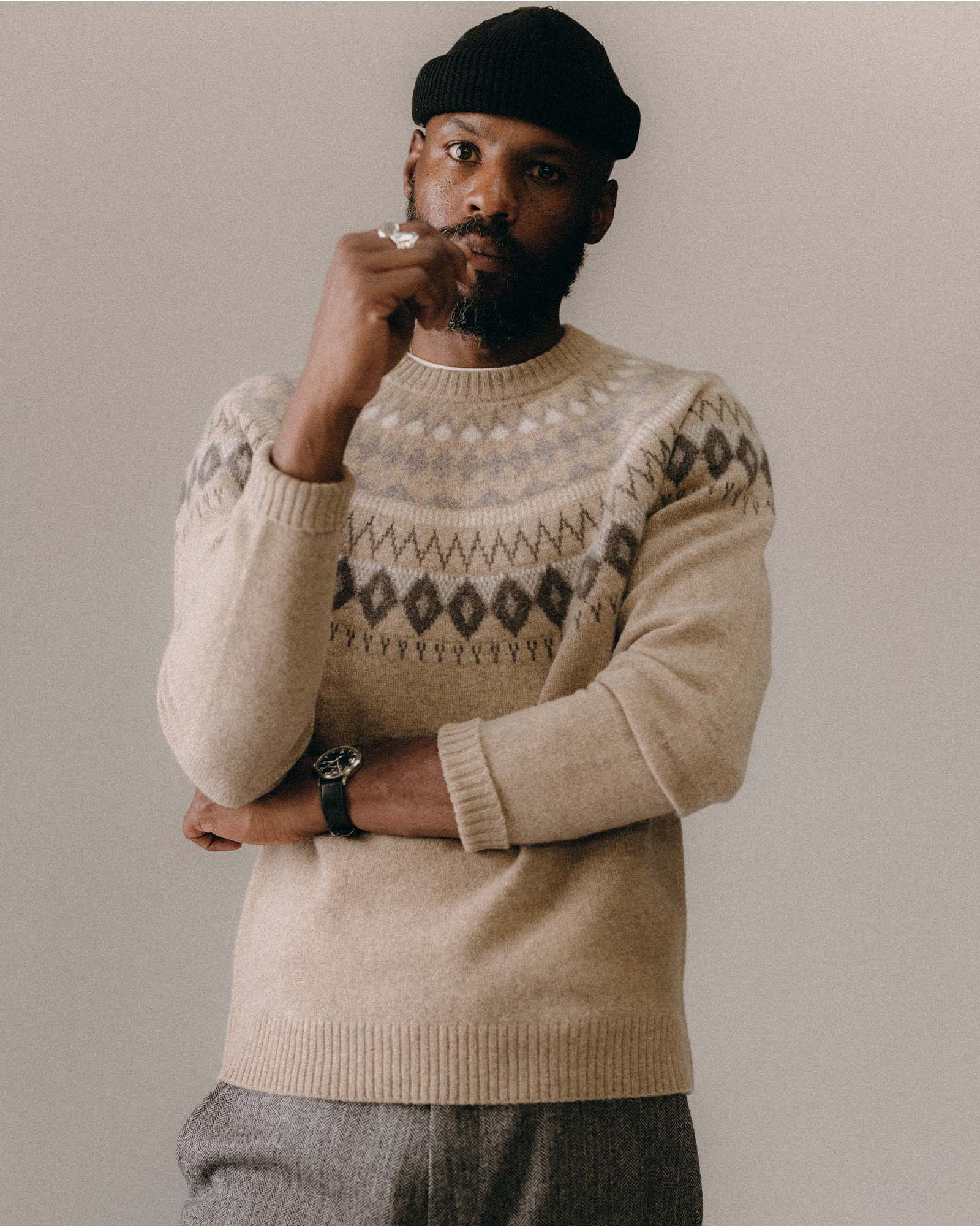 The Magnus Sweater in Natural - Image 2