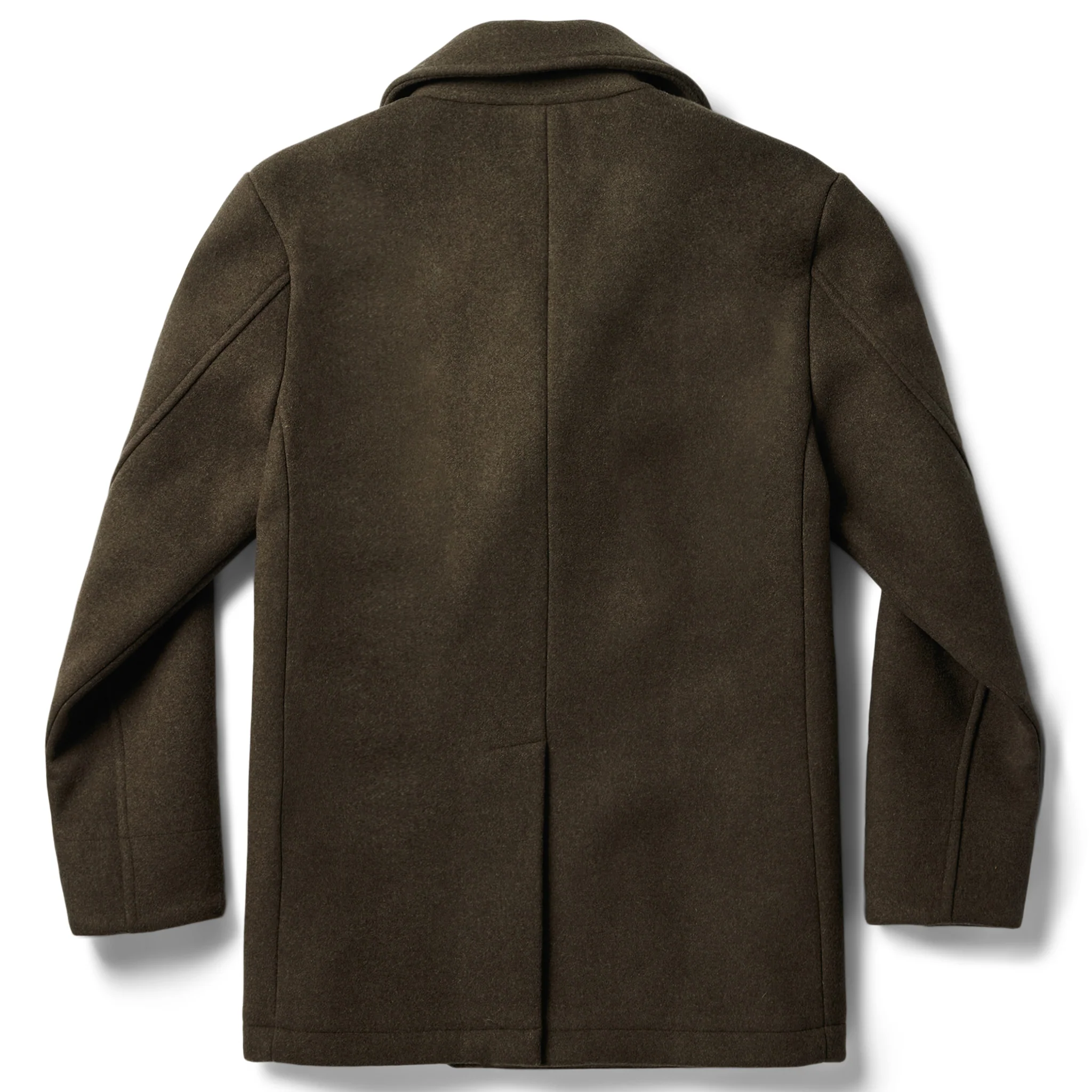 The Mariner Coat in Army Melton Wool - Image 6